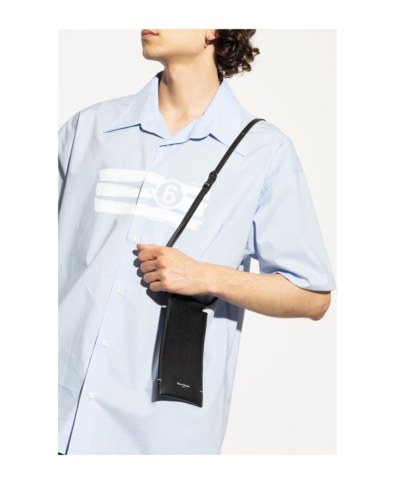Maison Margiela Smartphone Holder Logo - Black  