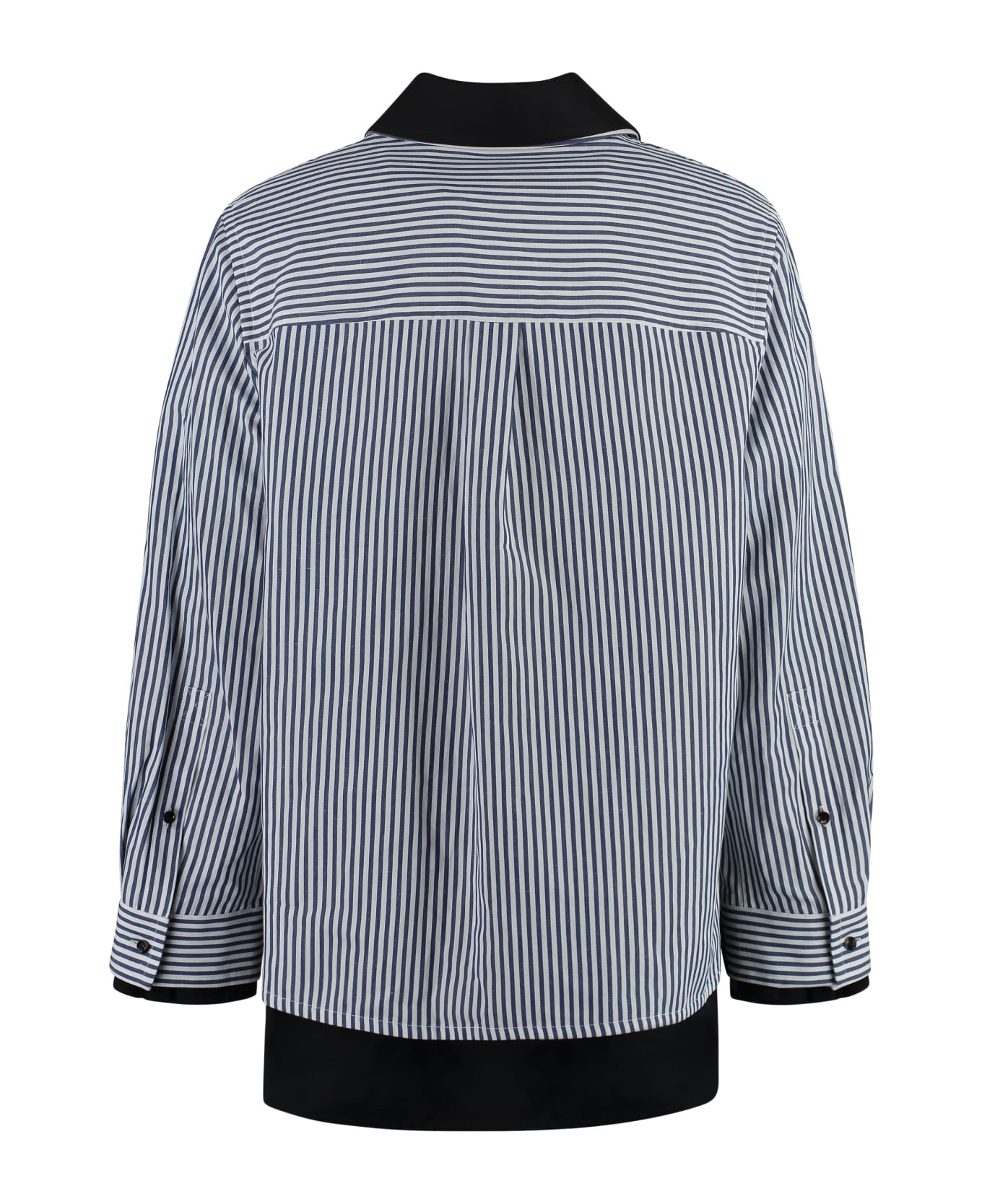 Bottega Veneta Striped Linen-cotton Blend Shirt - blue