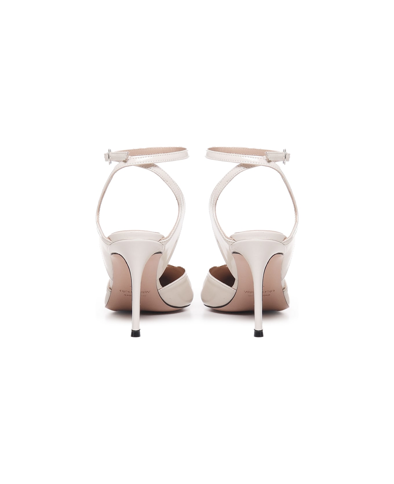 Marc Ellis Pumps With Uncovered Heel - White