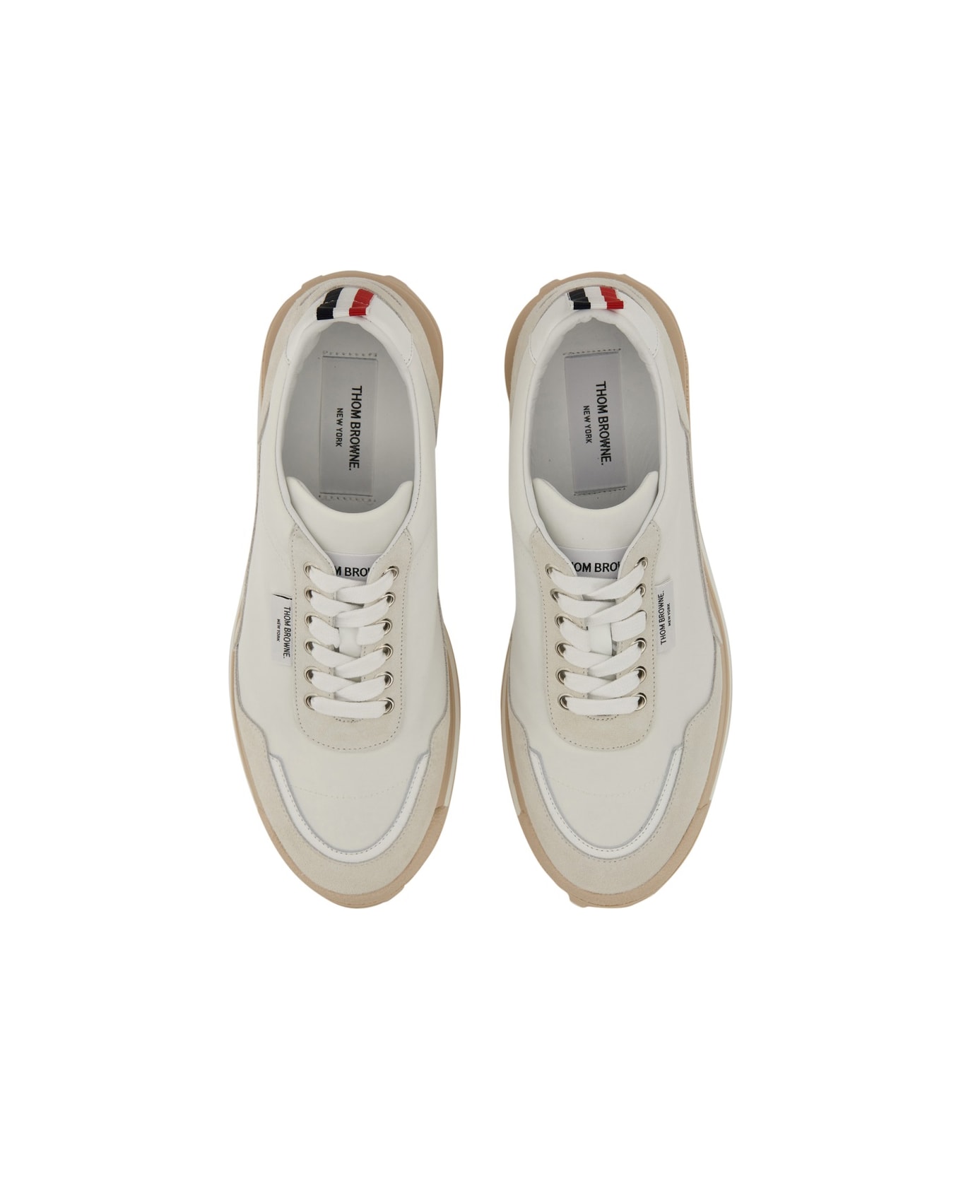 Thom Browne Sneaker Con Logo - WHITE