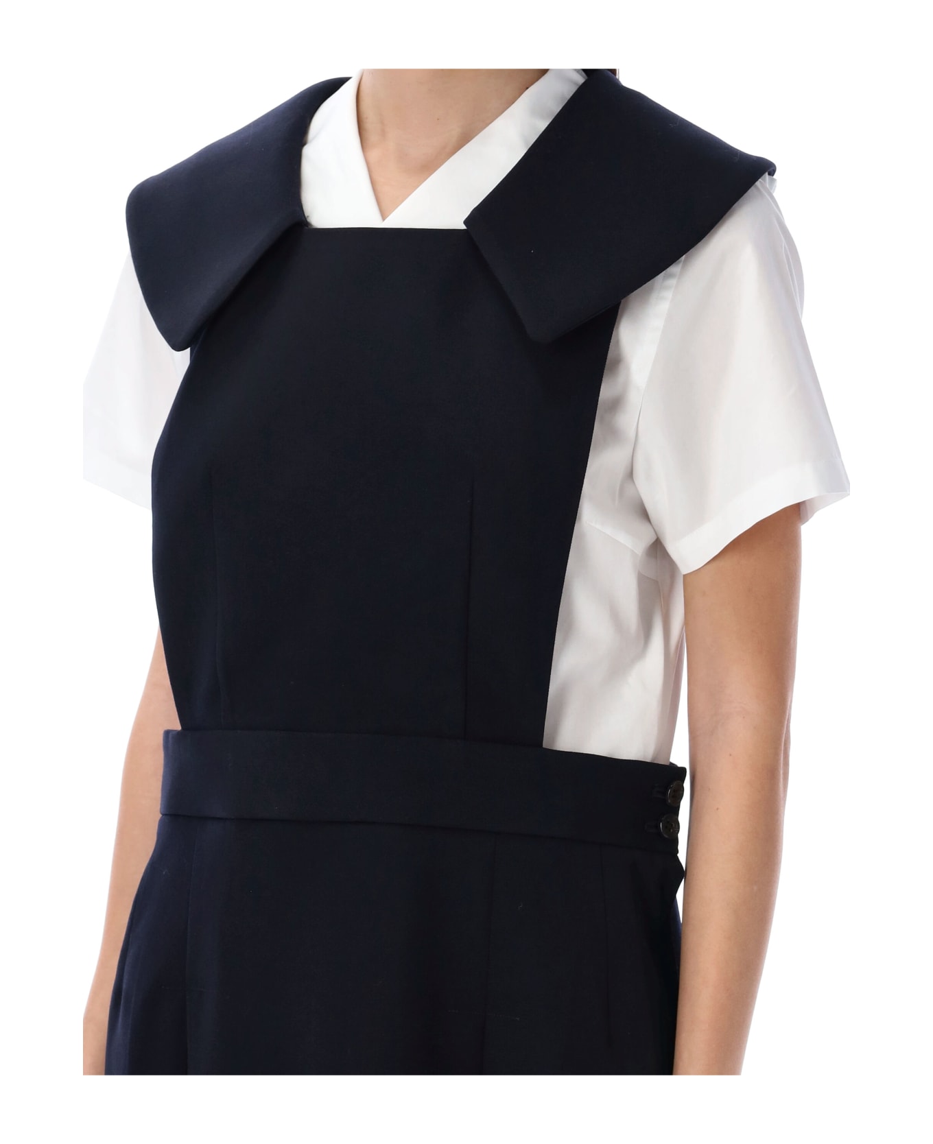 Comme Des Garçons Girl Sailor Style Midi Dress - NAVY ワンピース＆ドレス