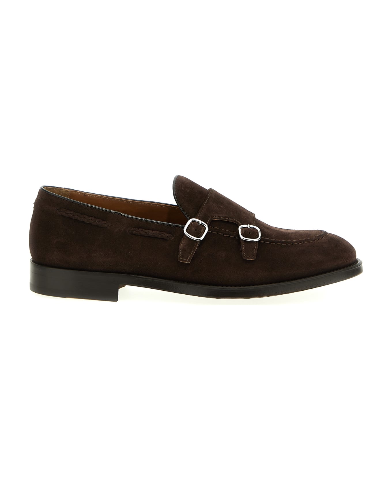 Doucal's Suede Derby Straps - Brown