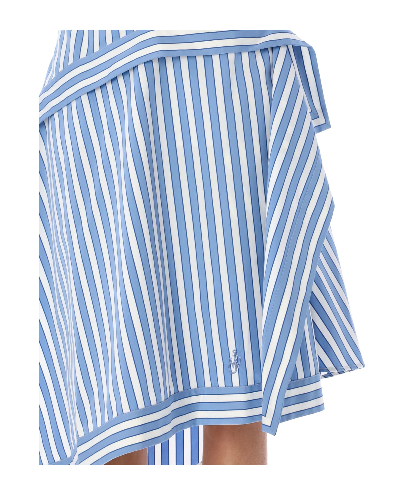 J.W. Anderson Striped Midi Skirt - AZZURRO RIGA