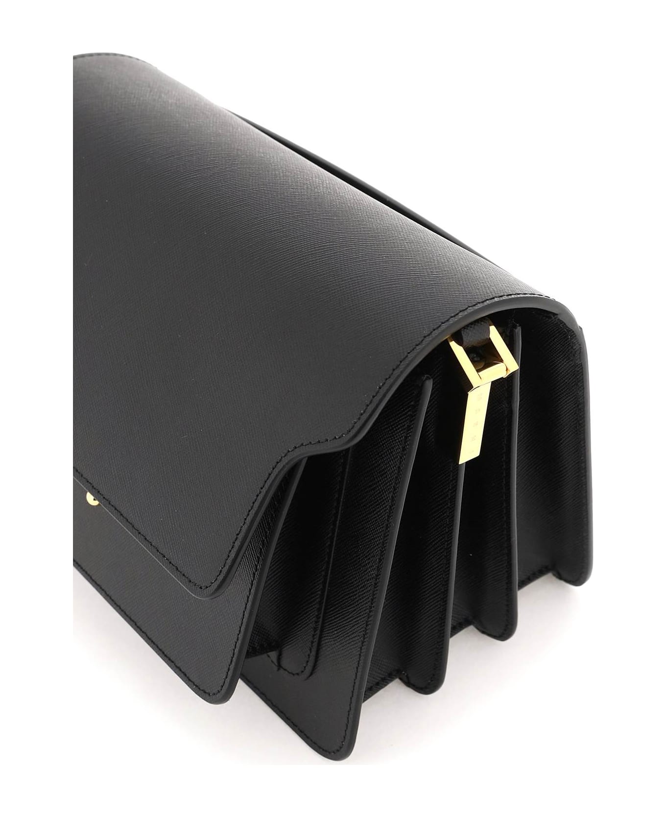Marni Black Leather Trunk Bag - Zn99n トートバッグ