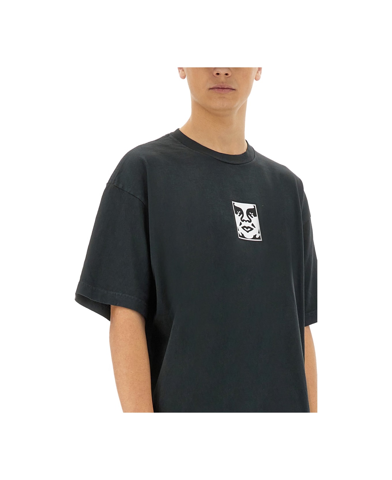 Obey "icon Face" T-shirt - BLACK