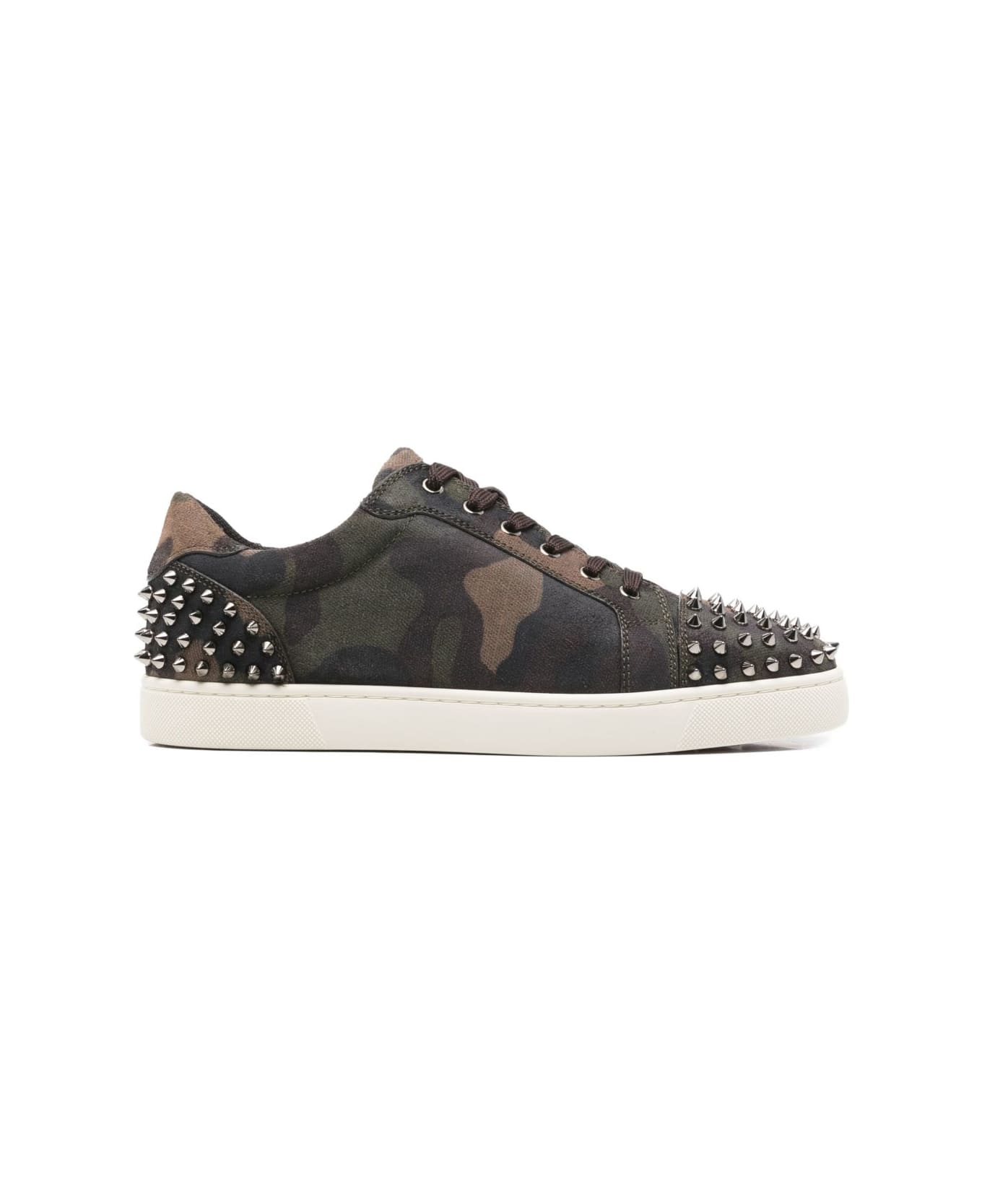 Christian Louboutin Seavaste Leather Sneakers - Brown
