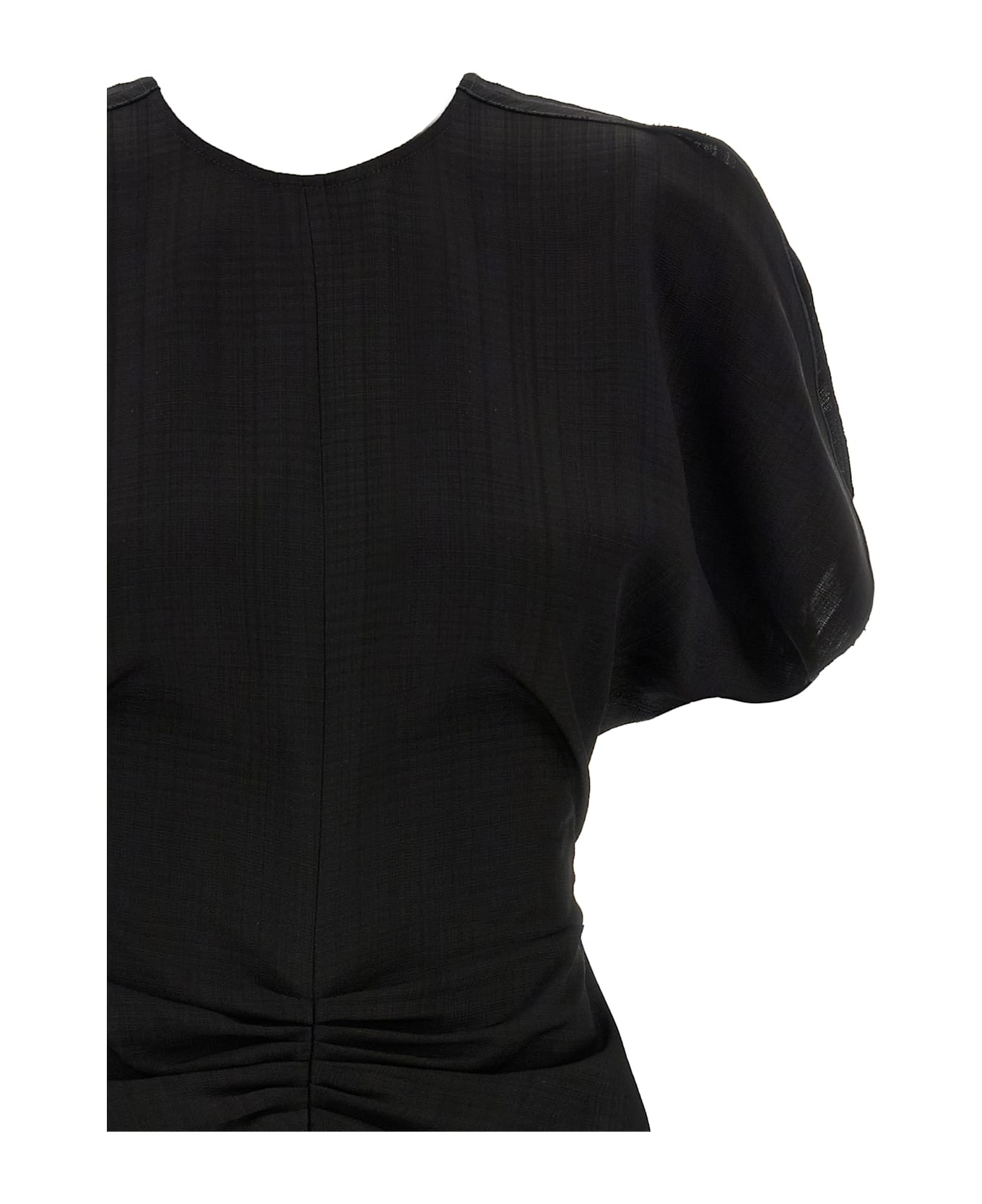 Victoria Beckham 
gathered Waist Mini
 Dress - Black  