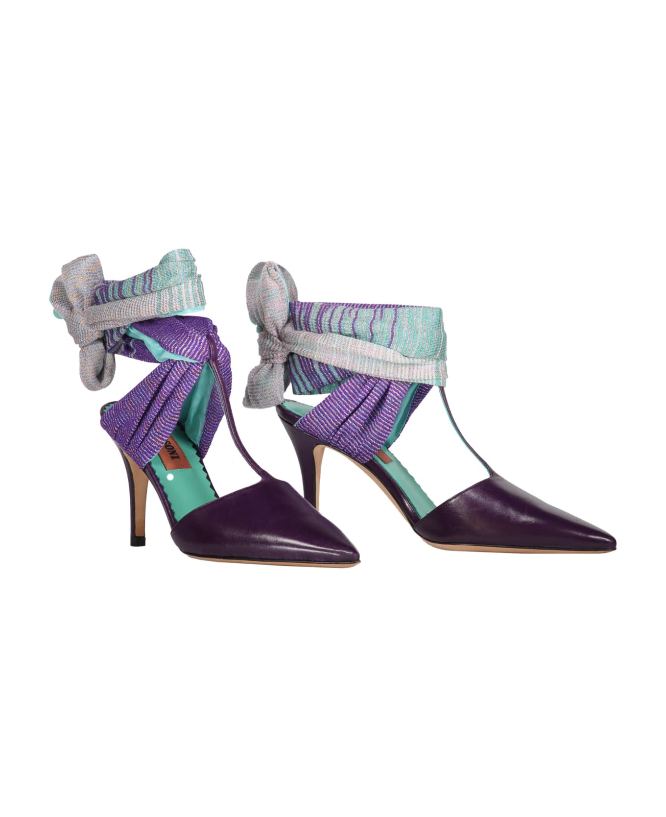 Missoni Heeled Sandals - purple