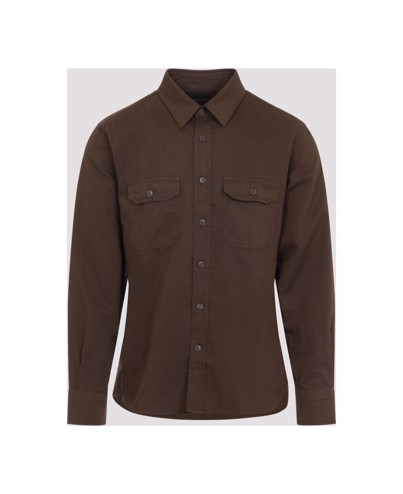 Tom Ford Military Shirt - Gaq Bronze Olive