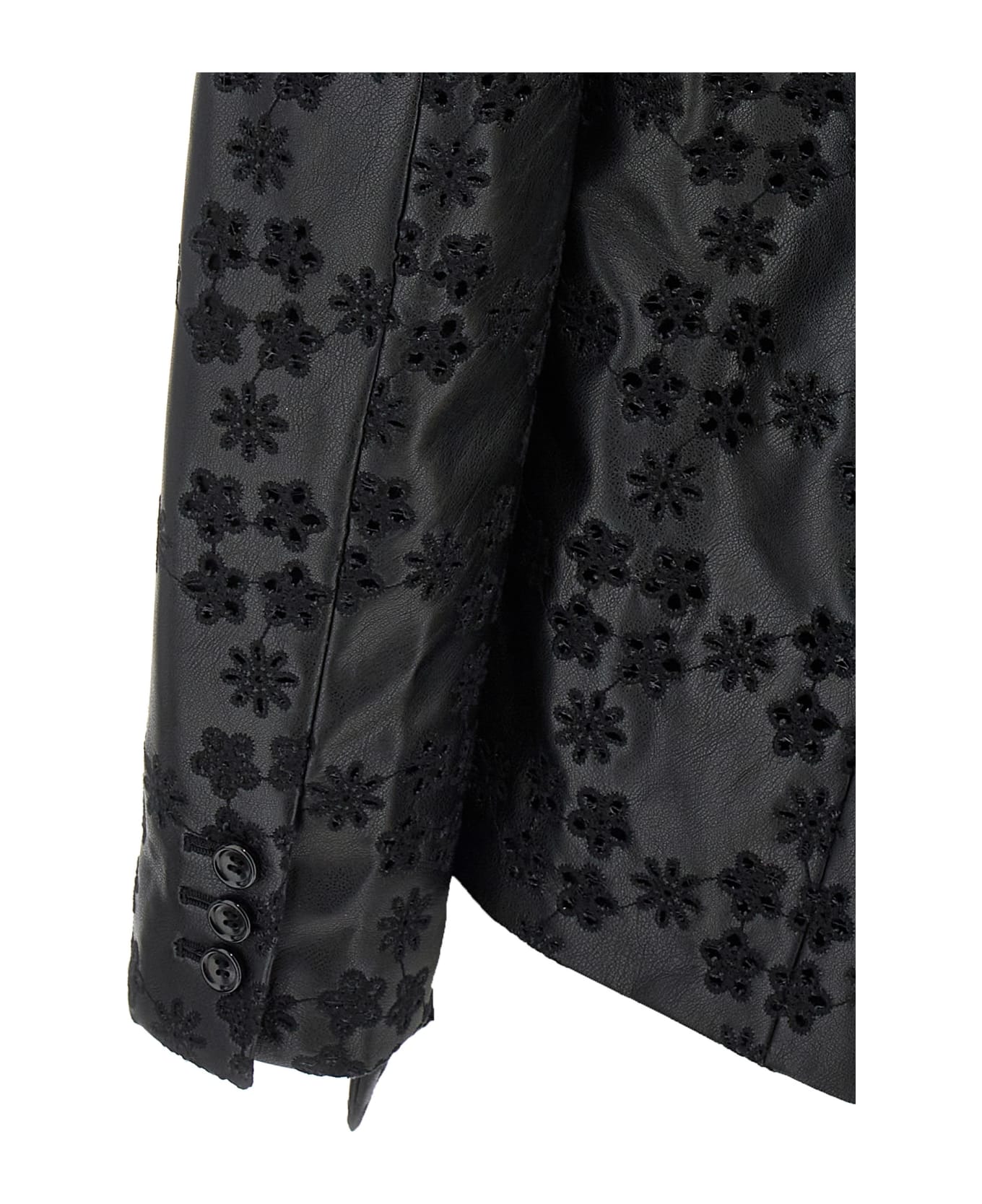 Comme des Garçons Embroidery Single-breasted Blazer - Black  