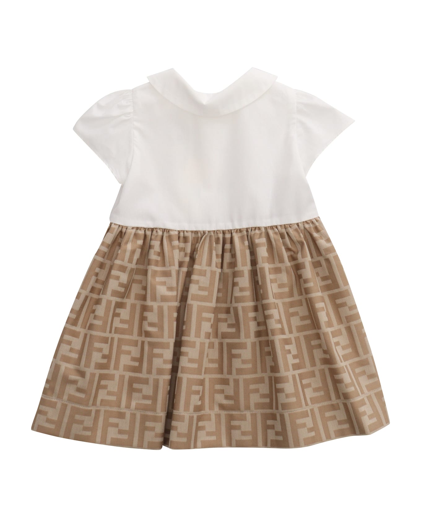 Fendi Ff Whispered Dress - BEIGE