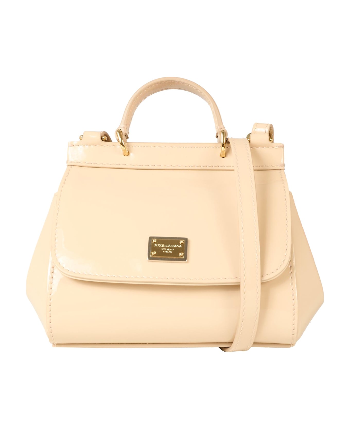 Dolce & Gabbana Pink Sicily Bag For Girl With Logo - Pink