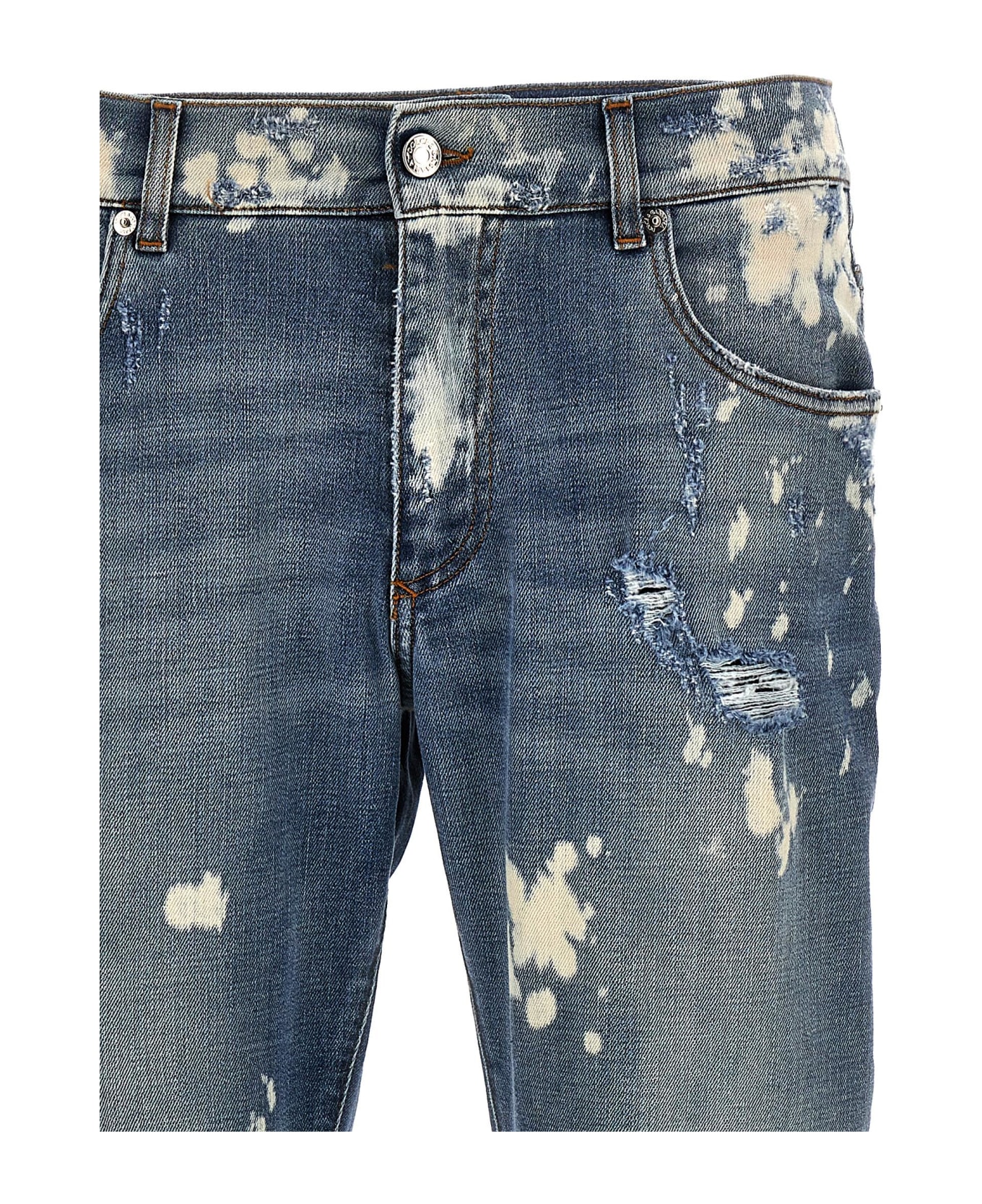 Dolce & Gabbana 5-pocket Slim Fit Jeans - Blue