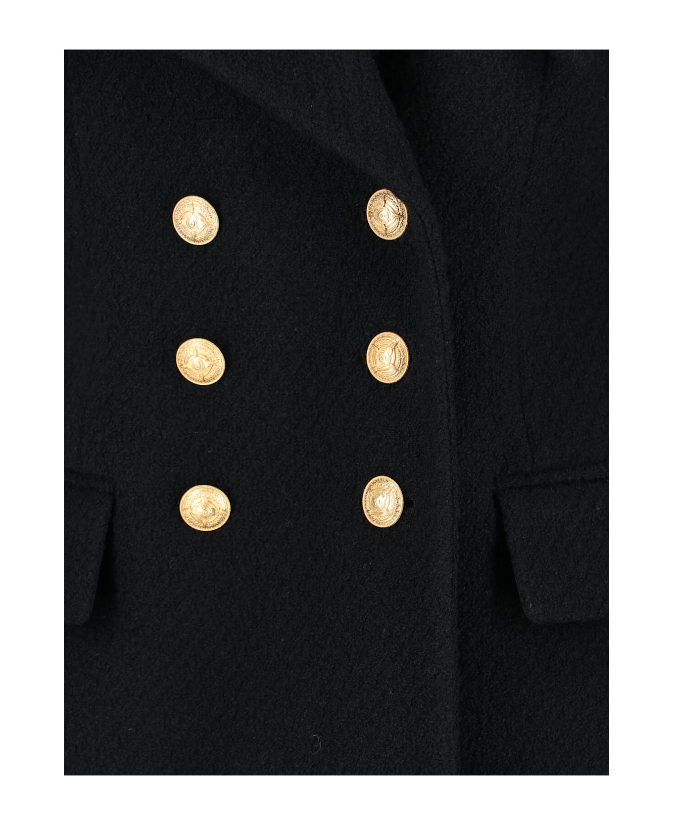 Chloé Double-breasted Wool Blend Blazer - Black  