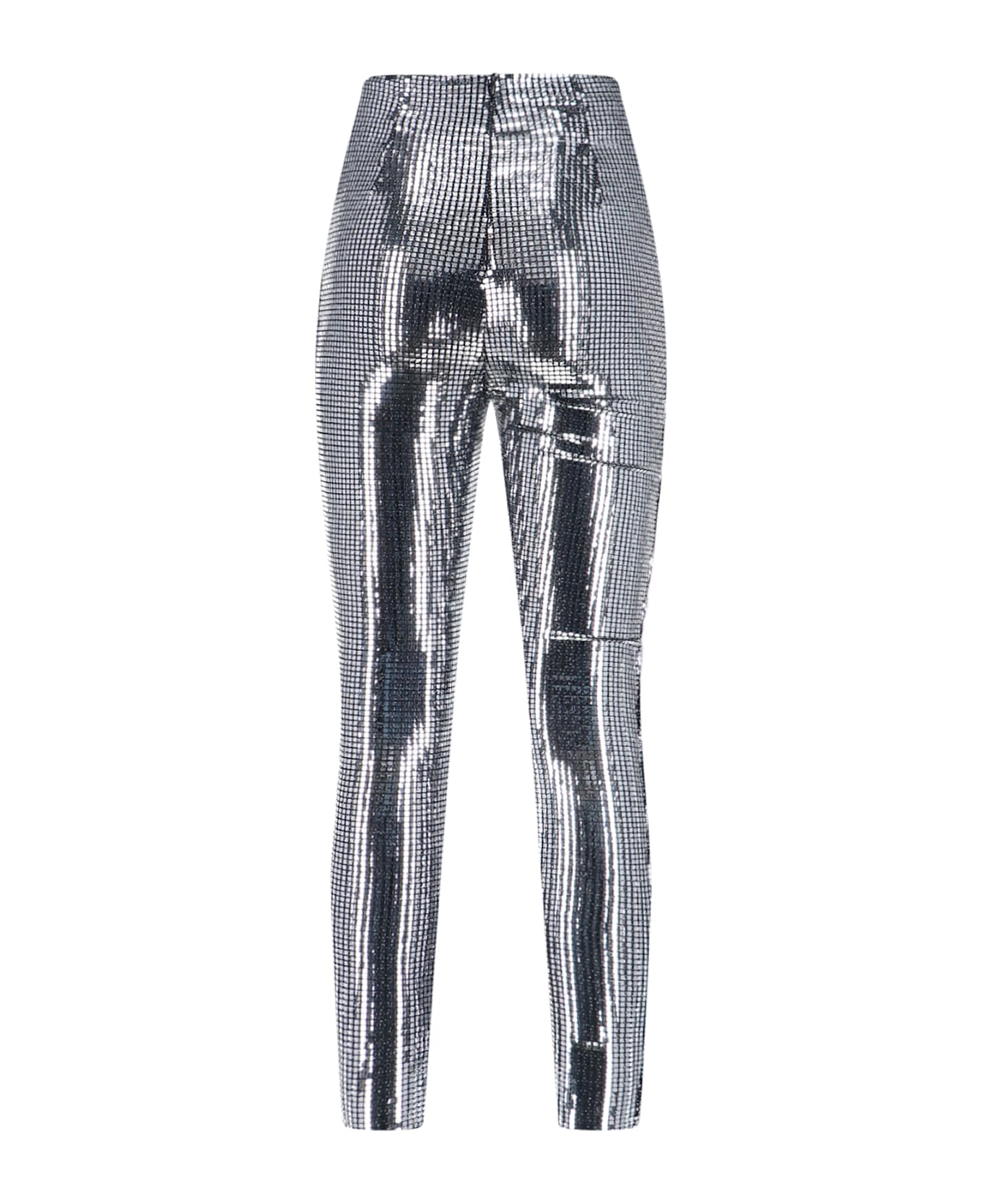 MM6 Maison Margiela Metallic Sequin Pants - Silver