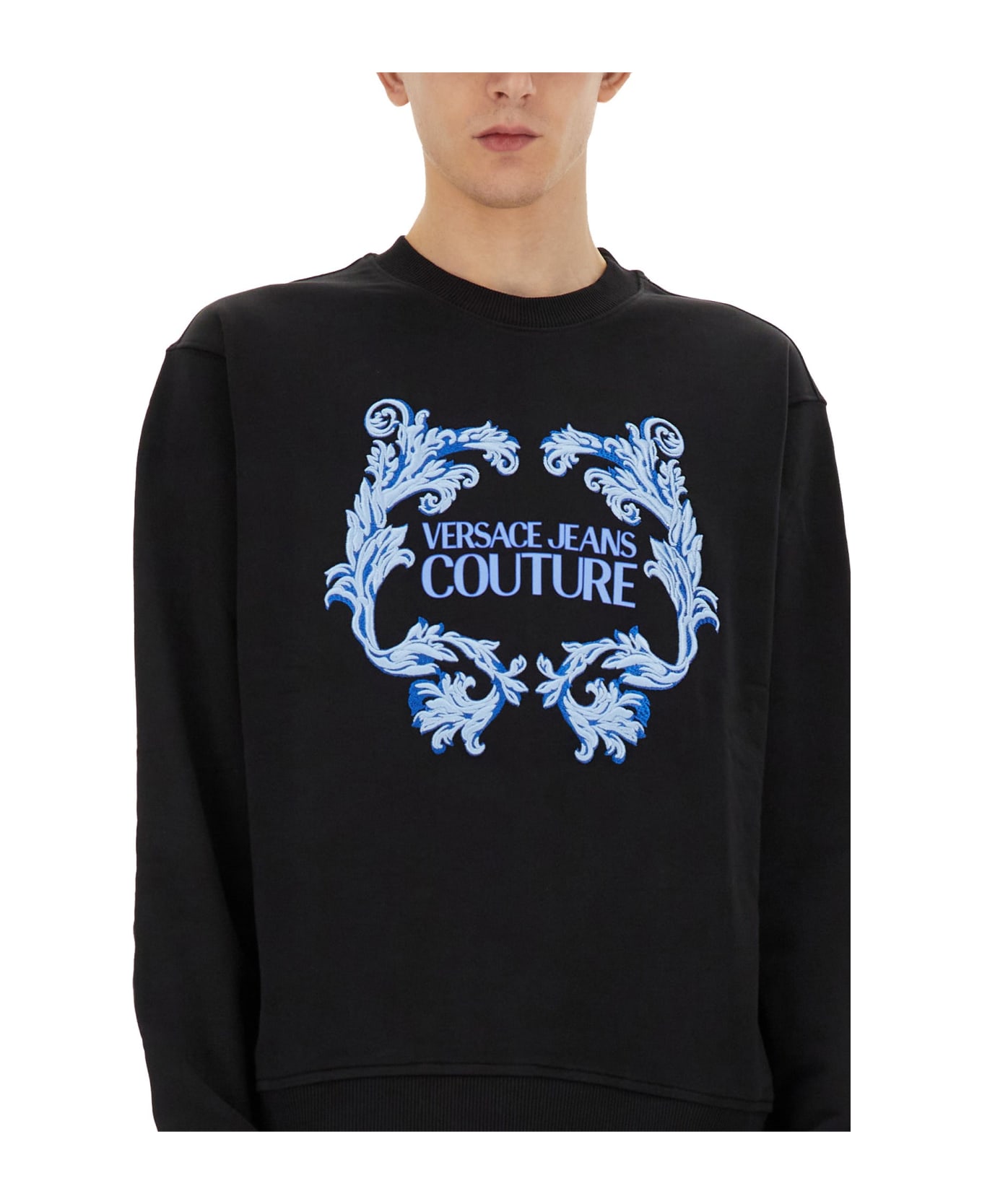 Versace Jeans Couture Sweatshirt With Logo - NERO フリース