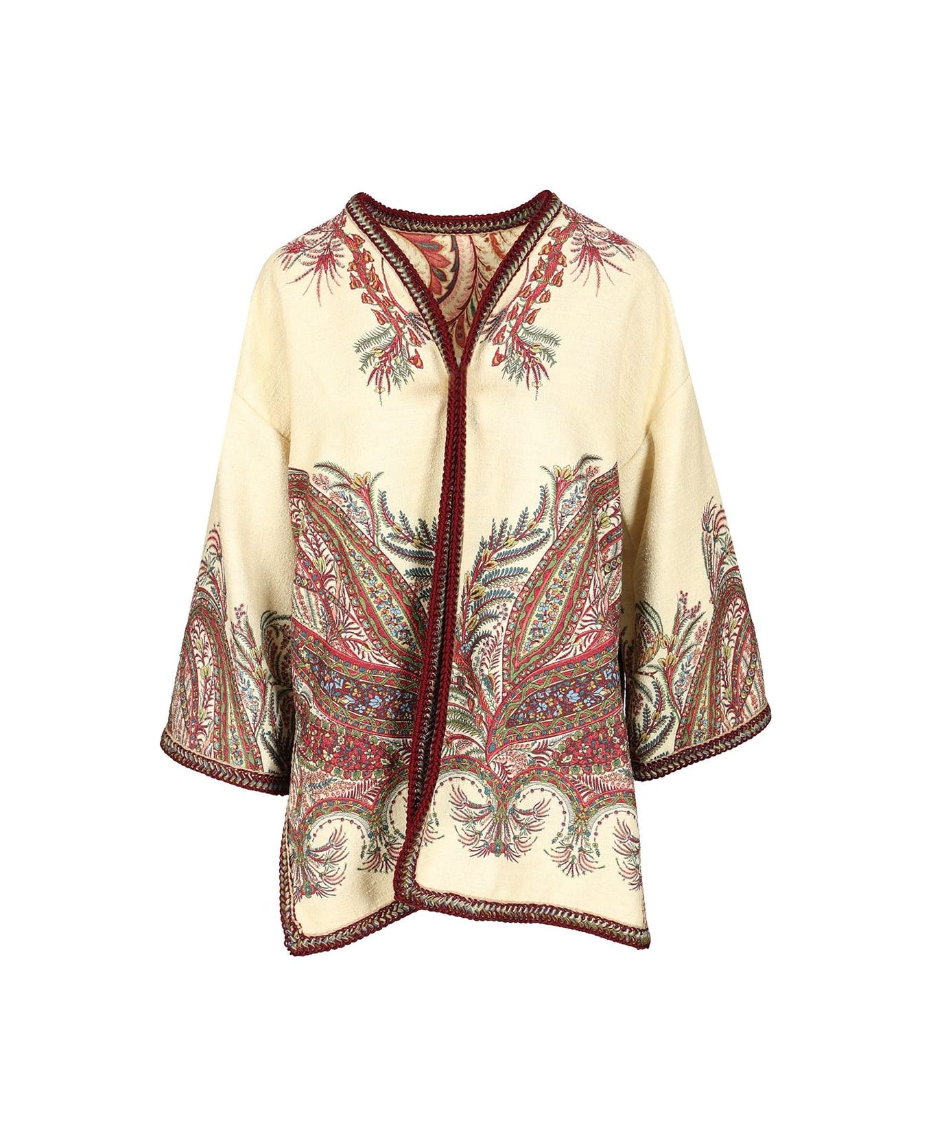 Etro Short Kesa In Bouclé Fabric - MULTICOLOUR