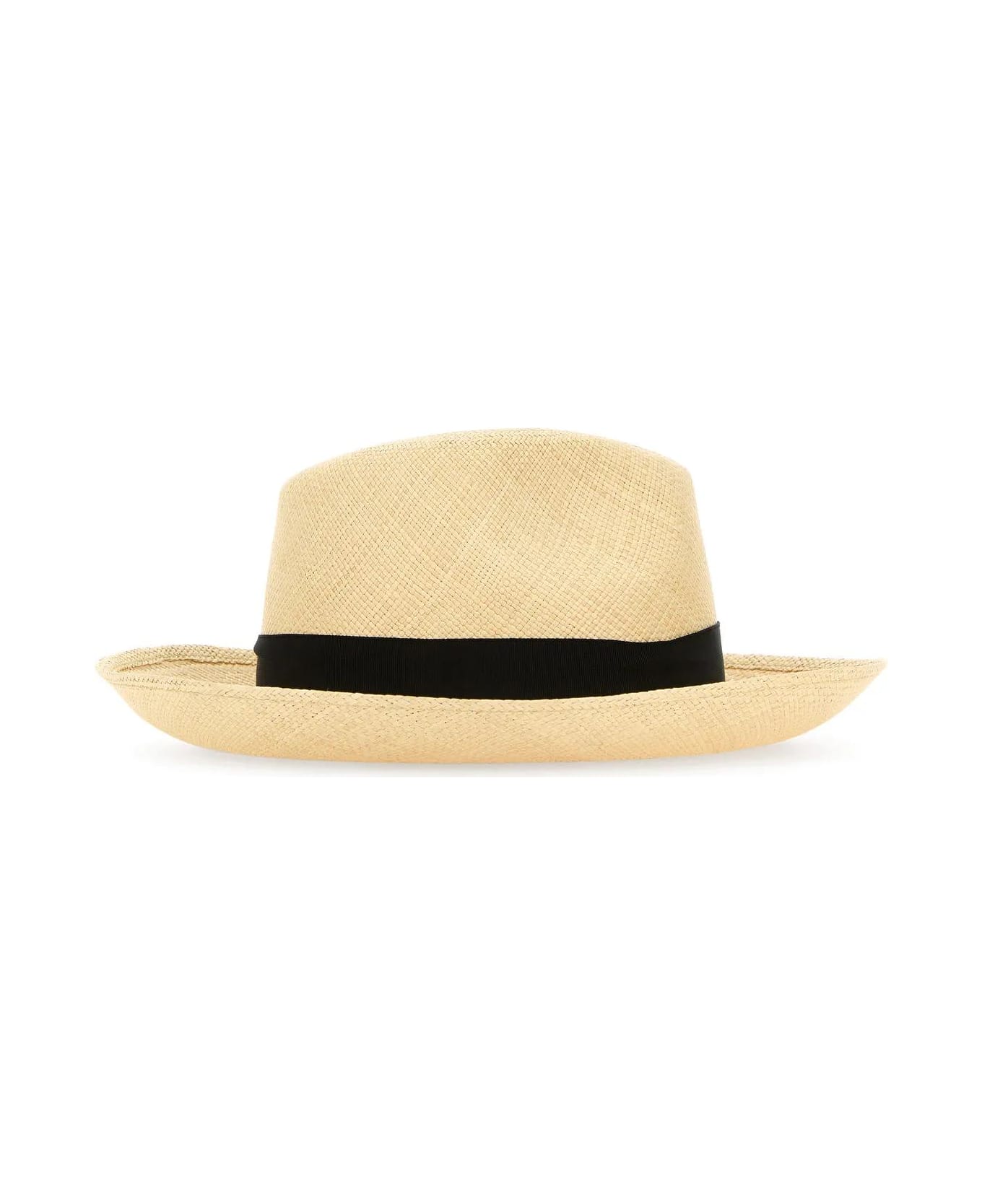 Borsalino Straw Hat - Black