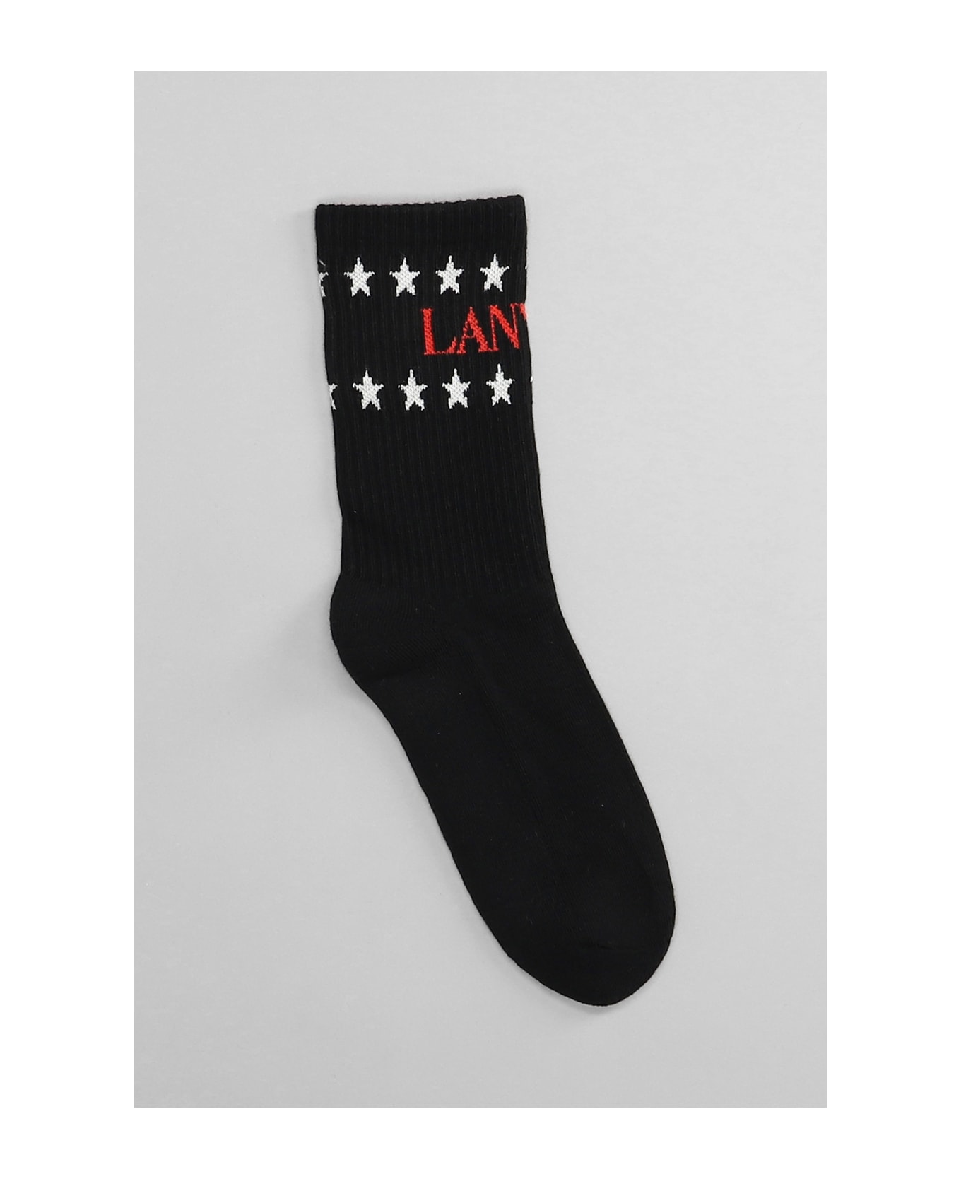 Lanvin Socks In Black Cotton - black