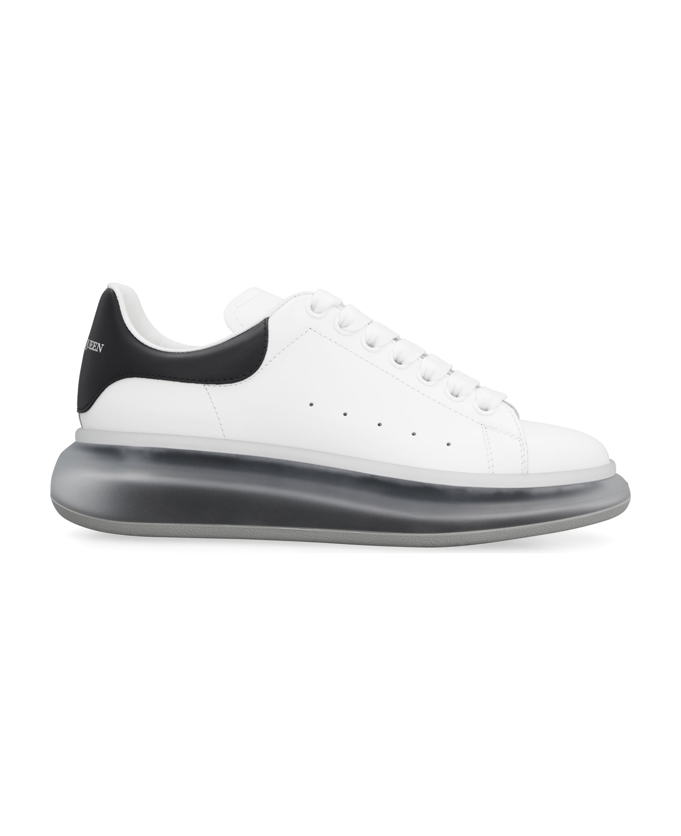 Alexander McQueen Larry Leather Sneakers - White Navy Navy