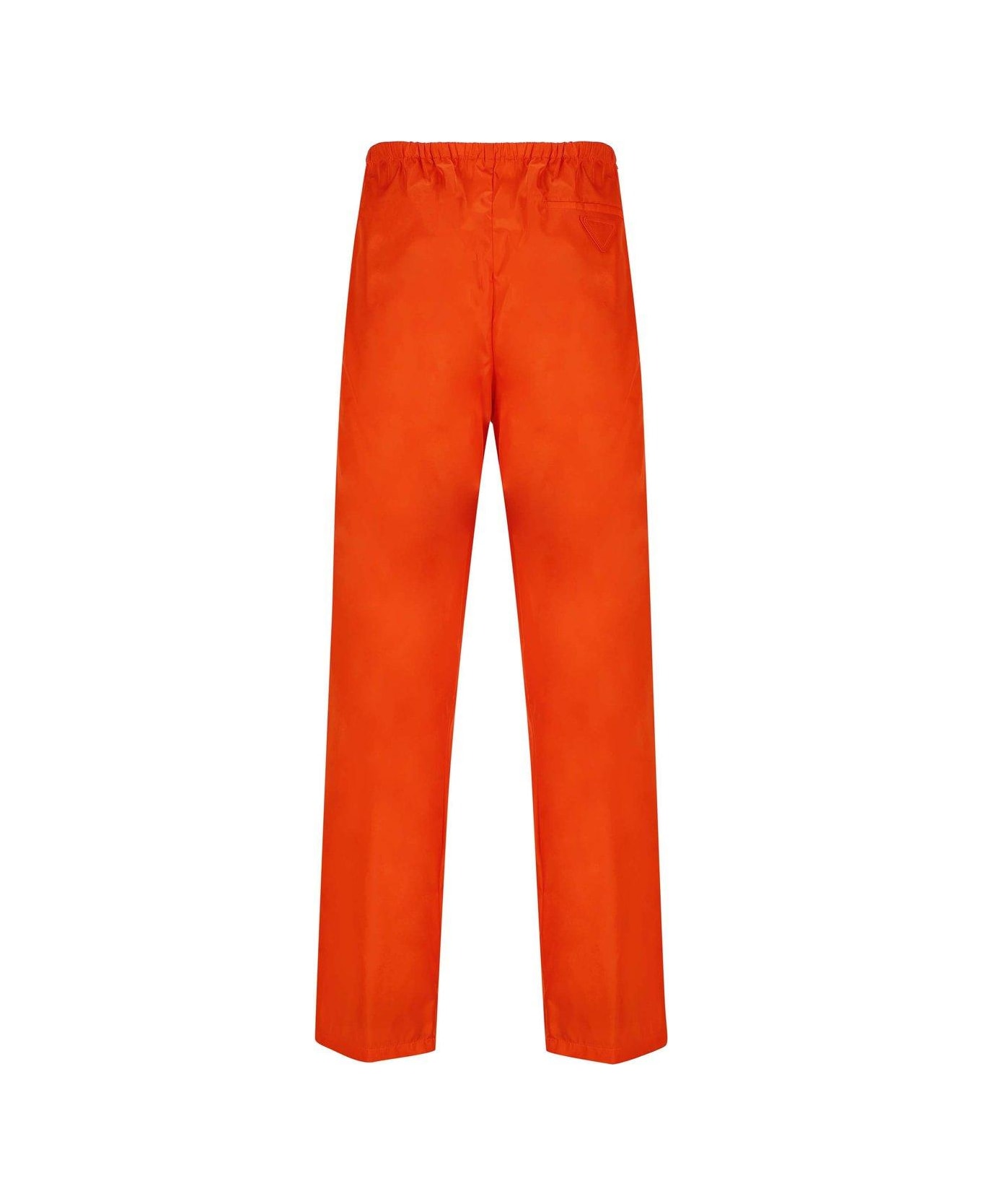 Prada High Waist Straight Leg Pants - Arancio ボトムス