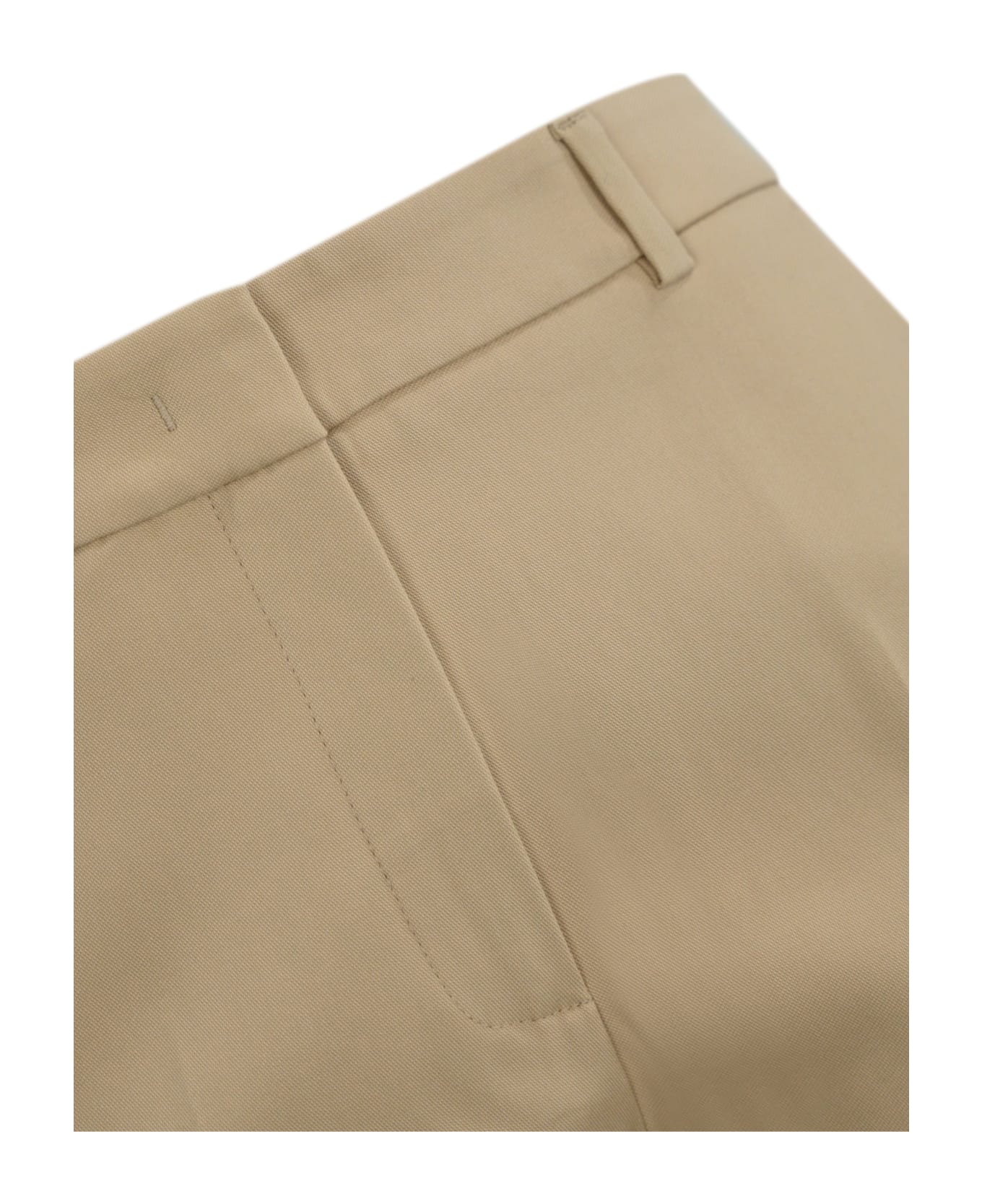Weekend Max Mara Vite Cigarette Trousers In Stretch Cotton - SAND