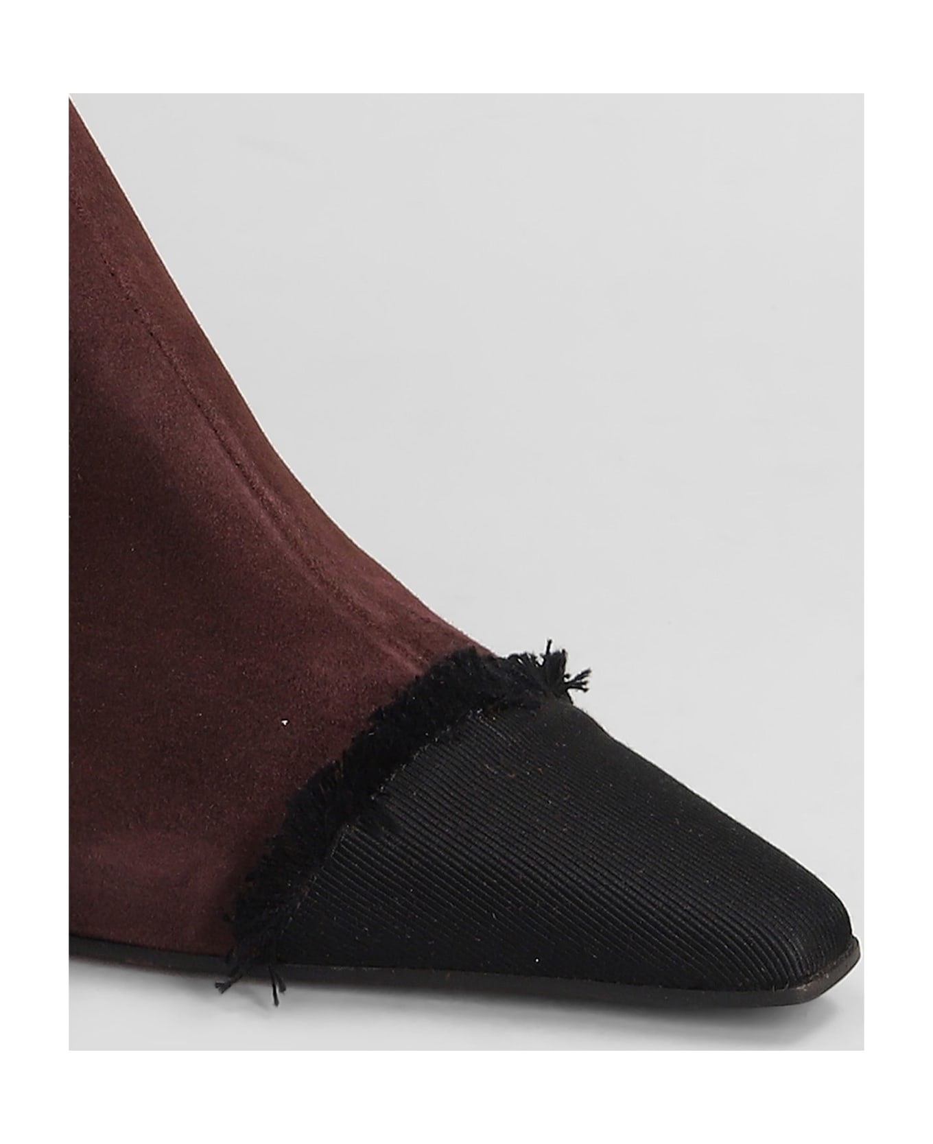 Roberto Festa Evari High Heels Ankle Boots In Viola Suede - Viola