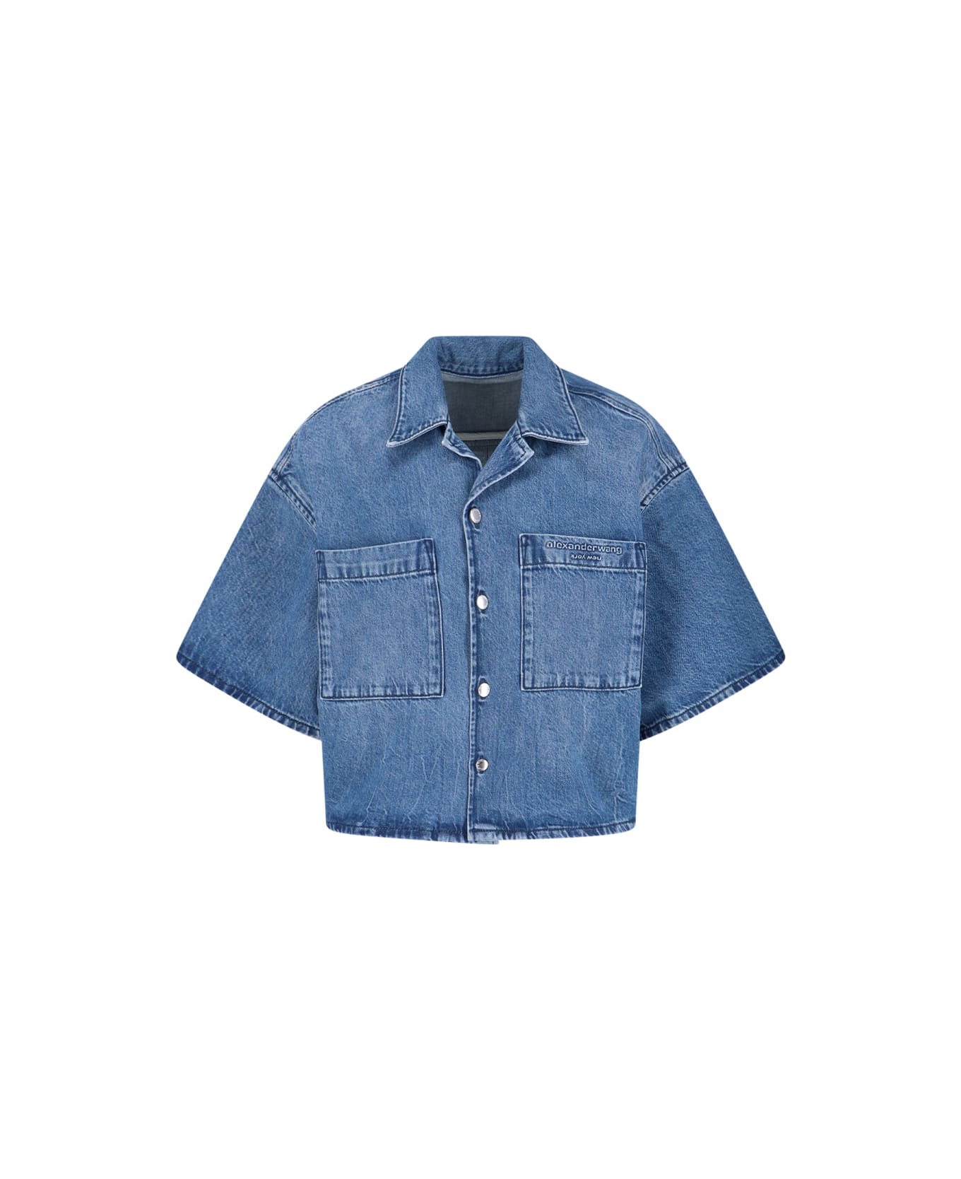 Alexander Wang Cropped Shirt - Blue