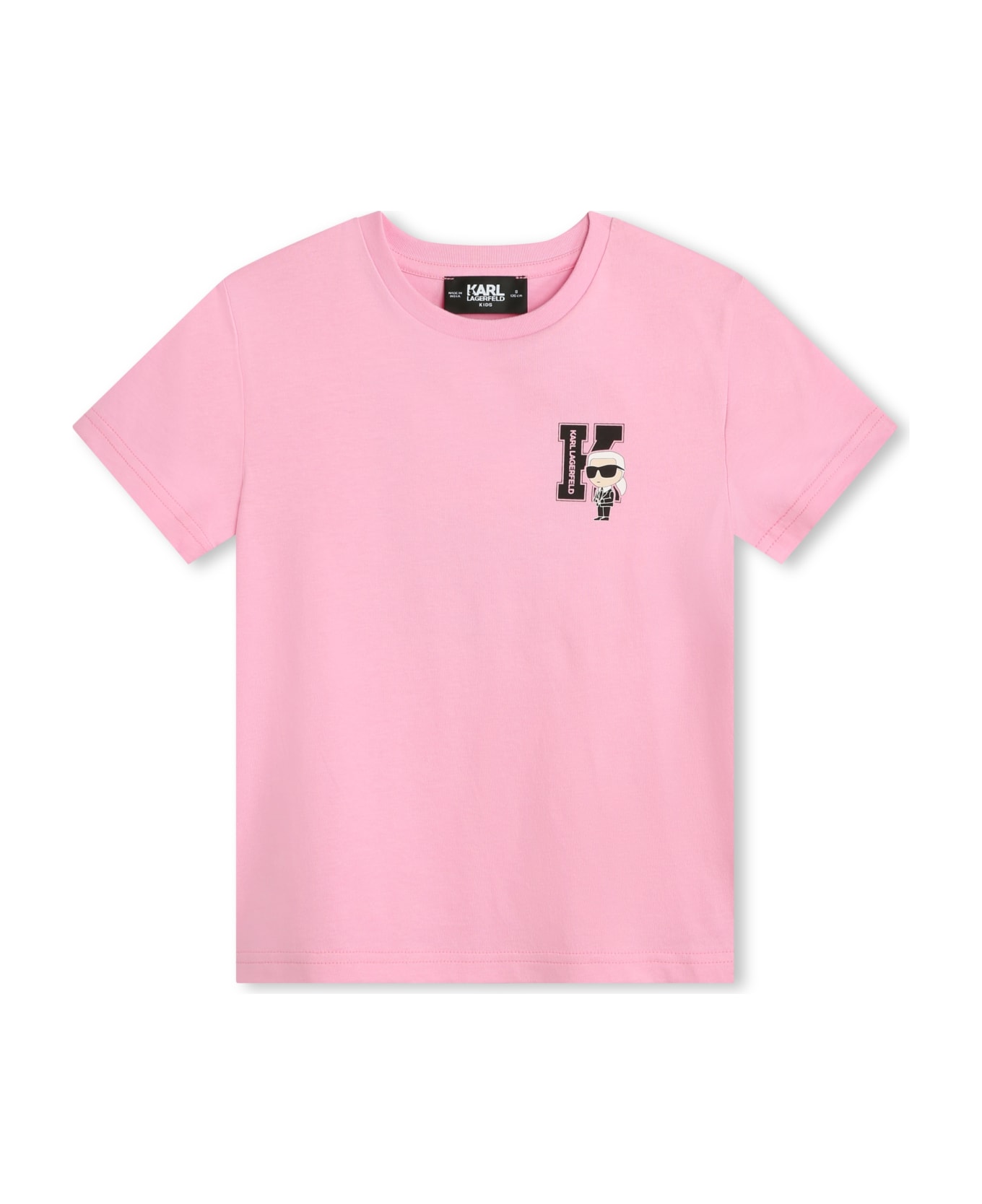 Karl Lagerfeld Kids T-shirt Con Stampa - Pink