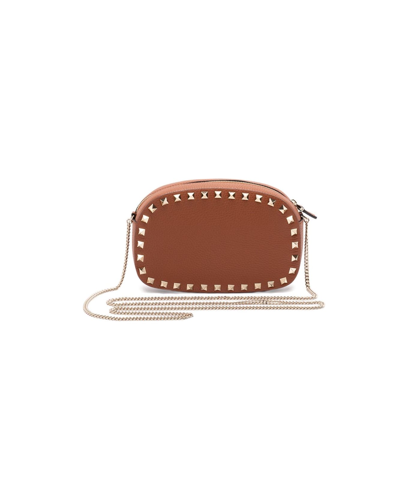 Valentino Garavani Rockstud Mini Shoulder Bag - Brown