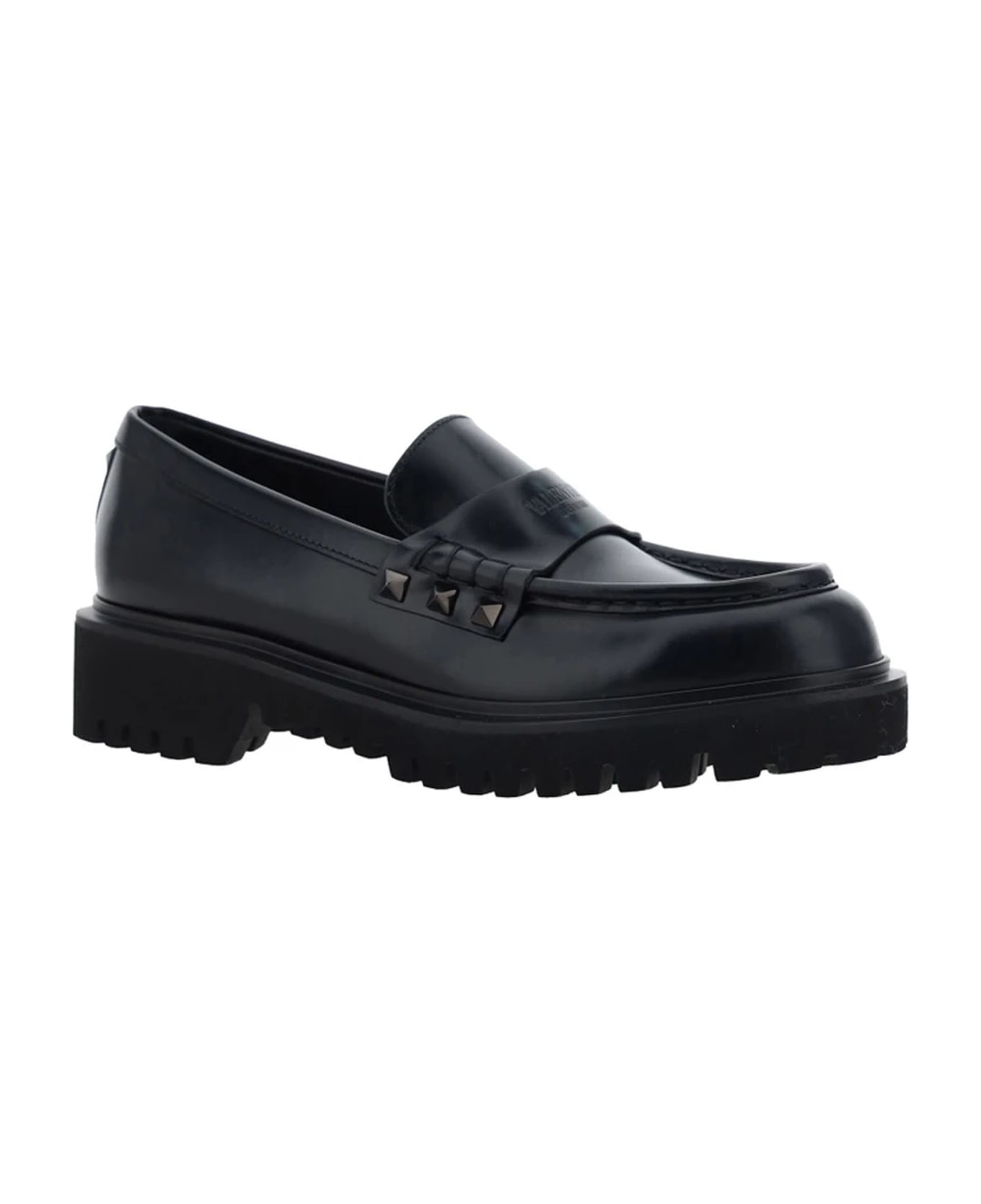 Valentino Garavani Garavani Leather Rockstud Loafers - Black