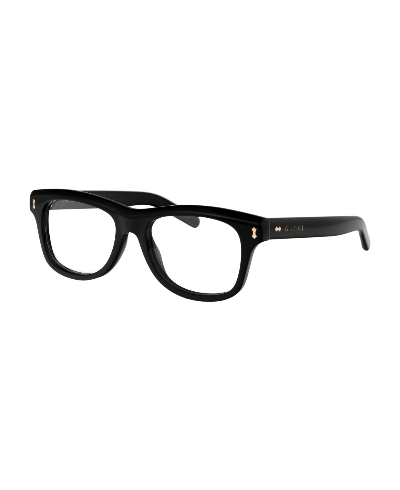 Gucci Eyewear Gg1526o Glasses - 001 BLACK BLACK TRANSPARENT