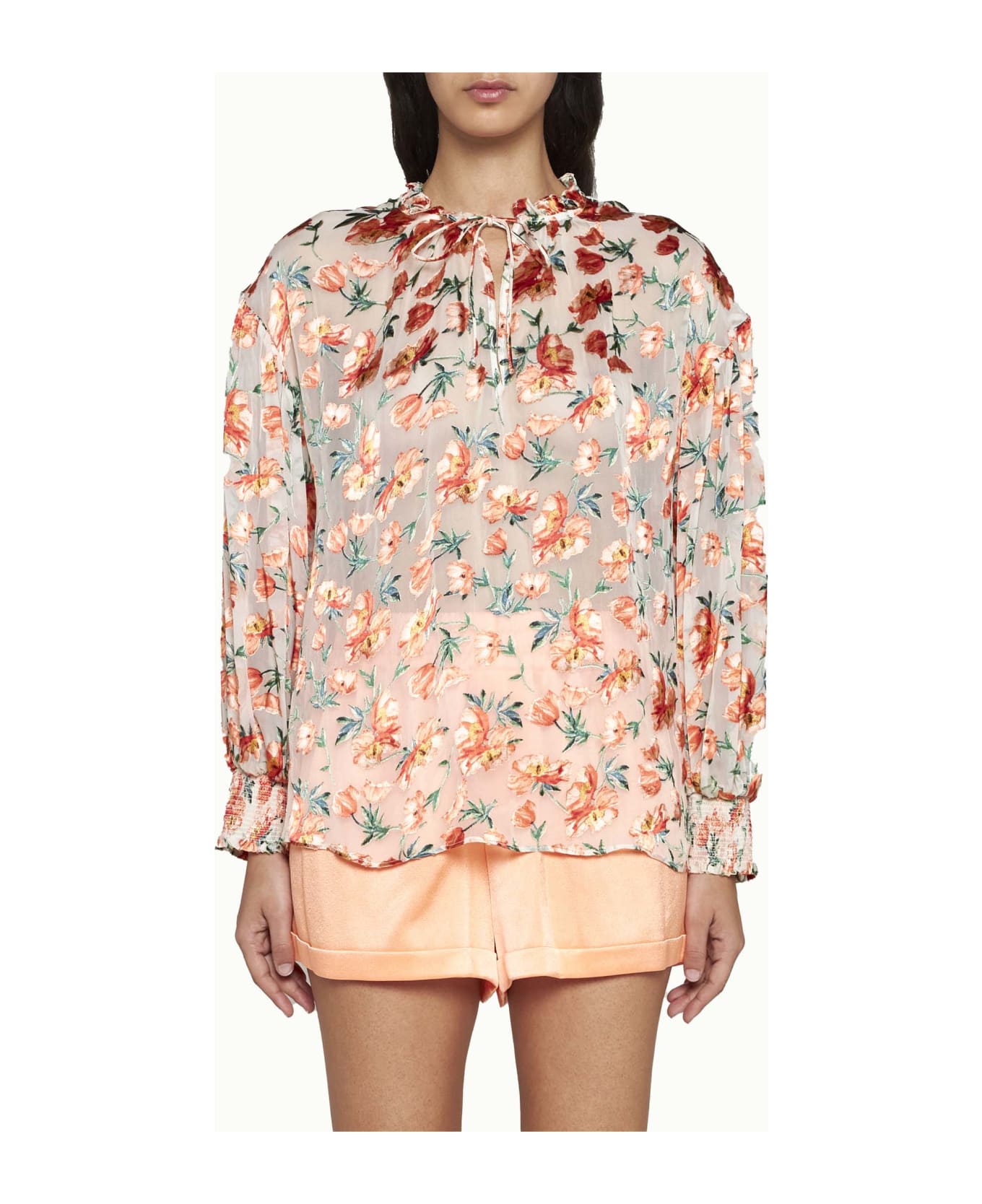 Alice + Olivia Shirt - Falling for you off white ブラウス