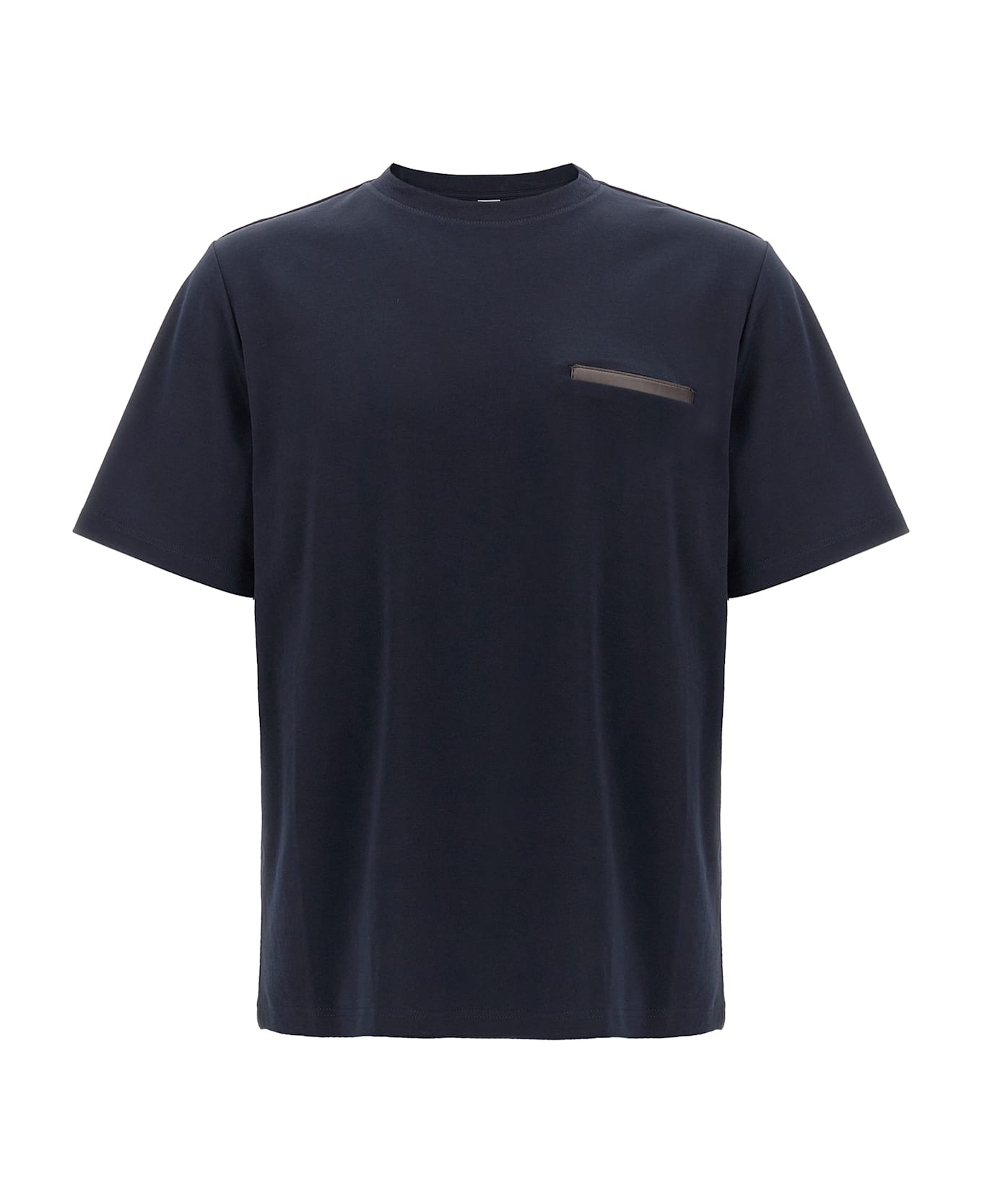 Berluti 
leather Tab
 T-shirt - Blue