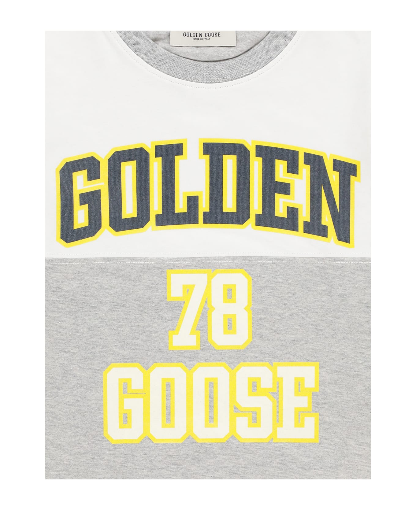 Golden Goose T-shirt With Logo - Grey