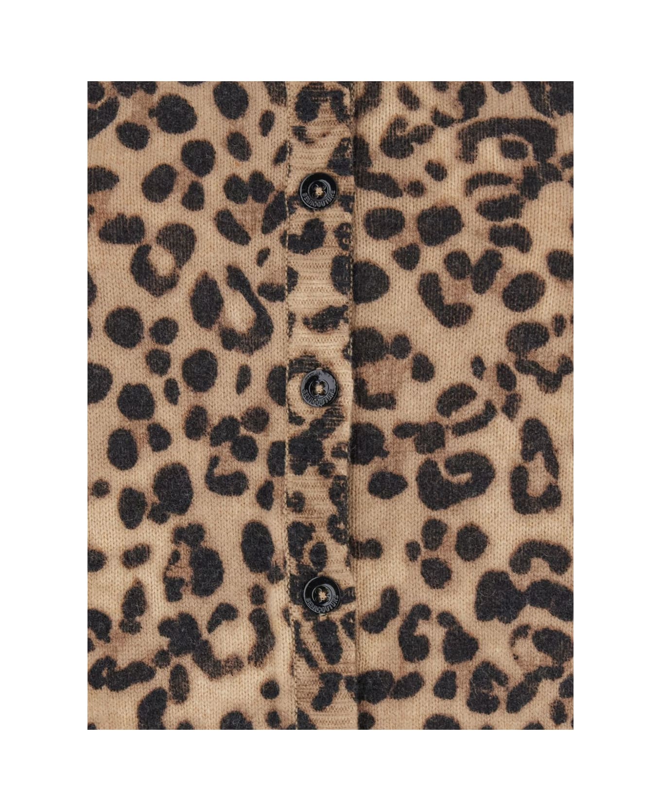 SEMICOUTURE Irmine Wool Blend Cardigan - Brown