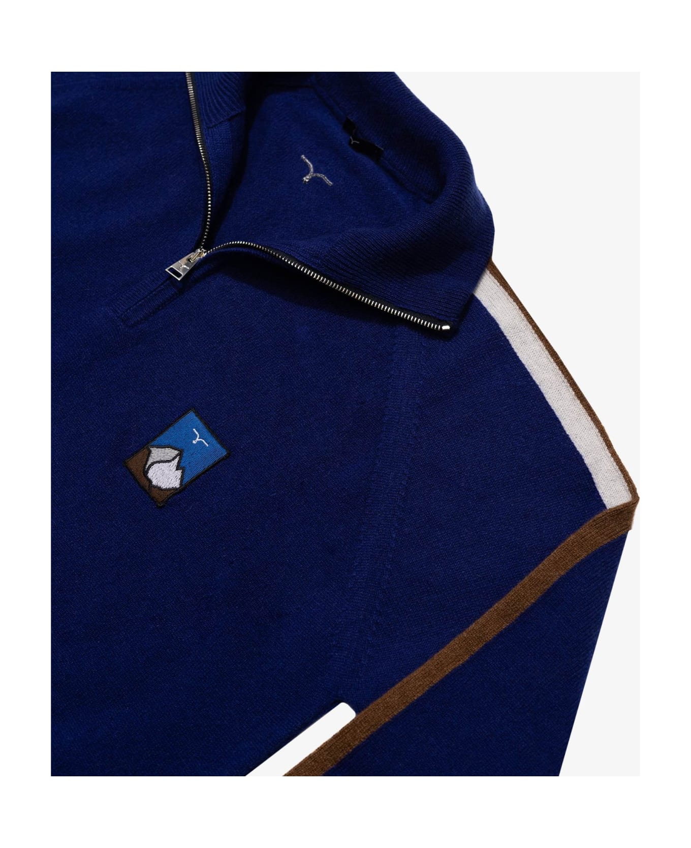 Larusmiani Pullover Ski Collection Sweater - Blue フリース