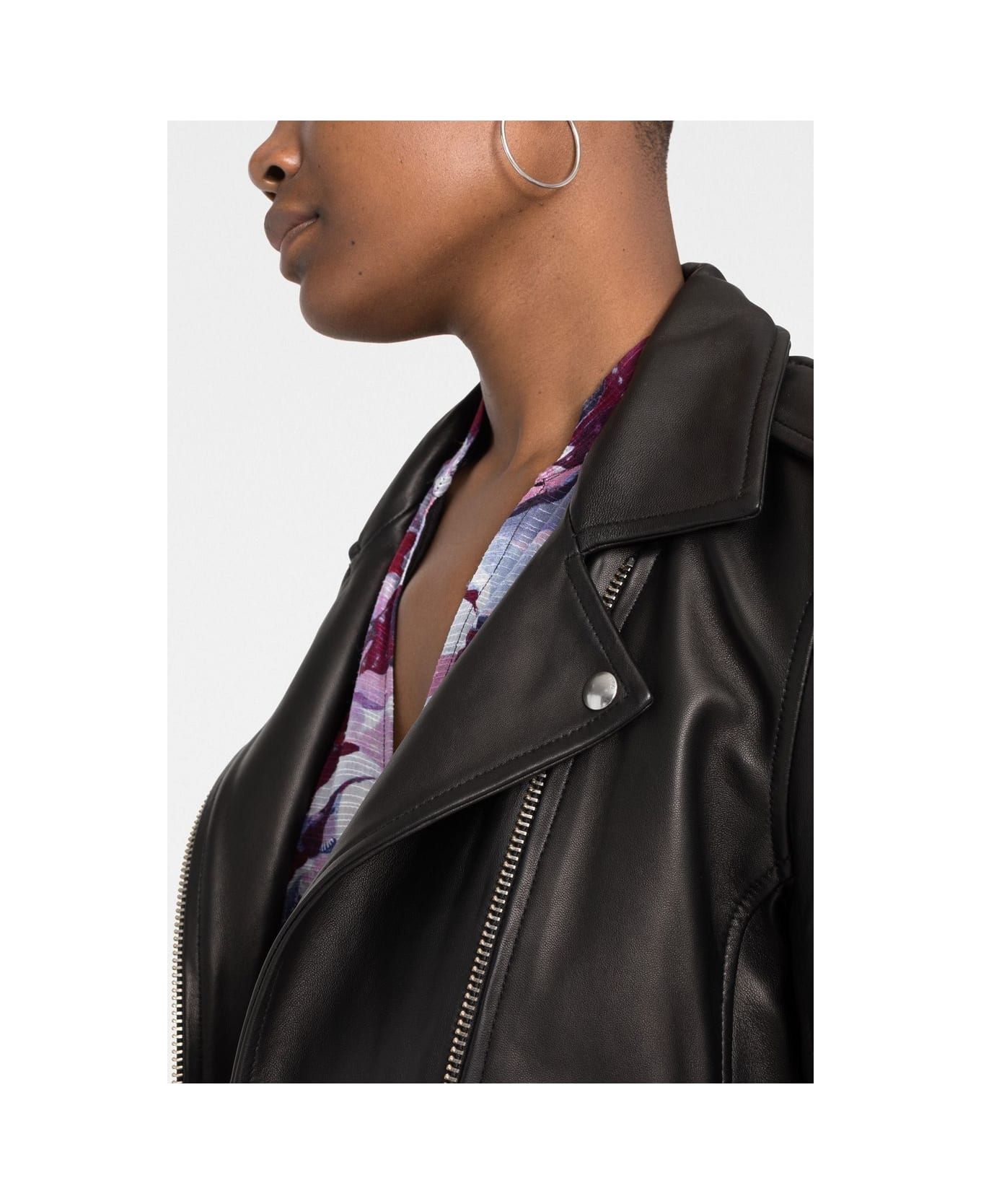 IRO Newhan Leather Jacket - Black