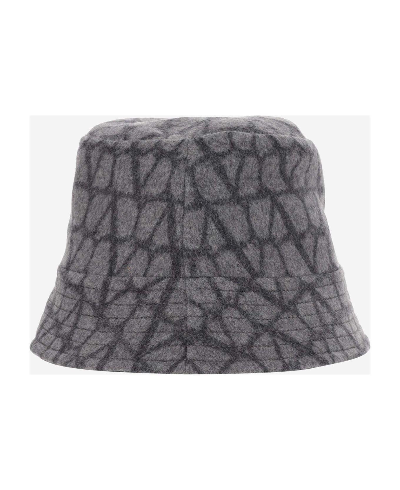 Valentino Garavani Bucket Hat Toile Iconographe Reversible - Grey