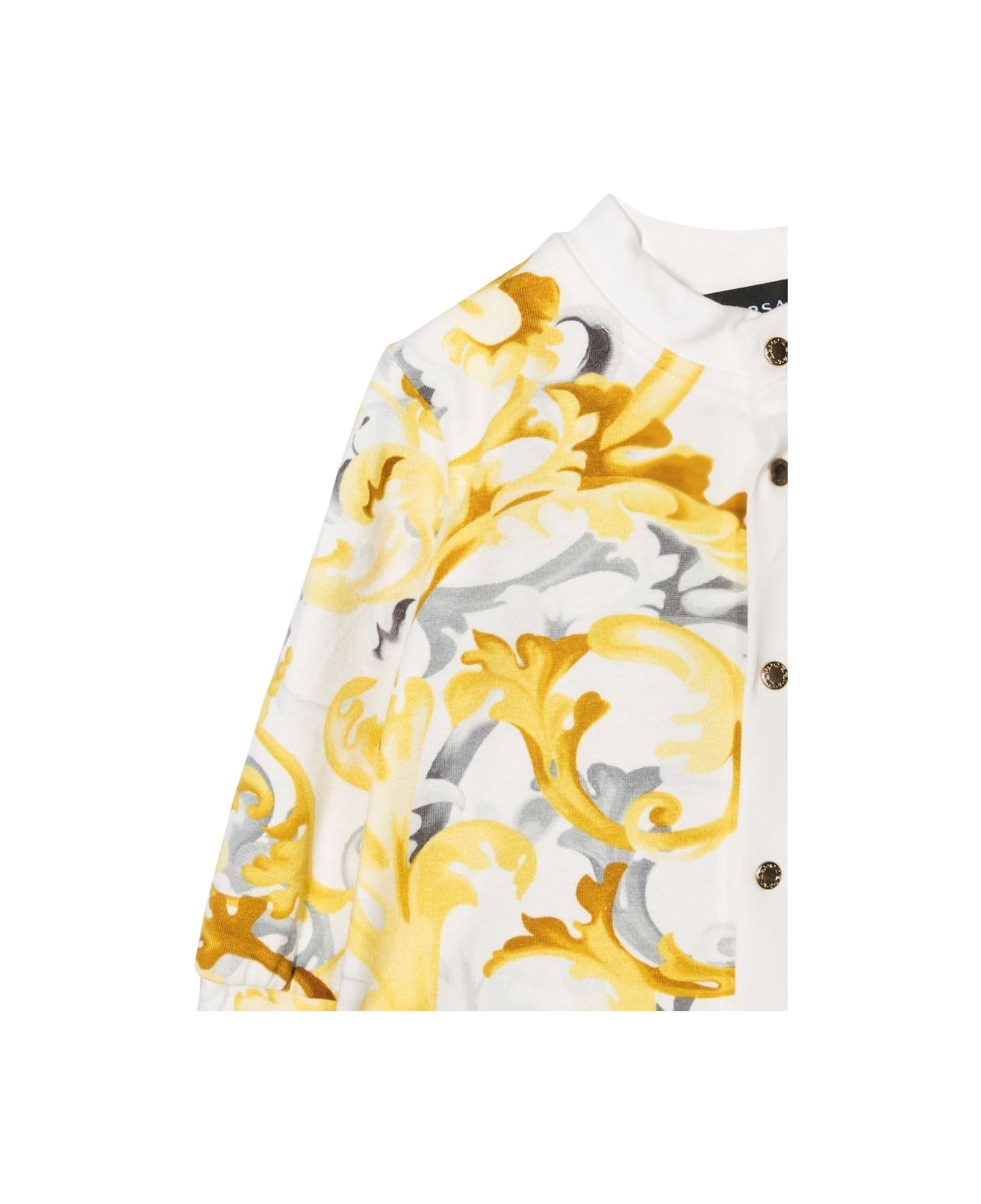 Versace Bodysuit With Feet Jersey Meduse Allover - MULTICOLOUR