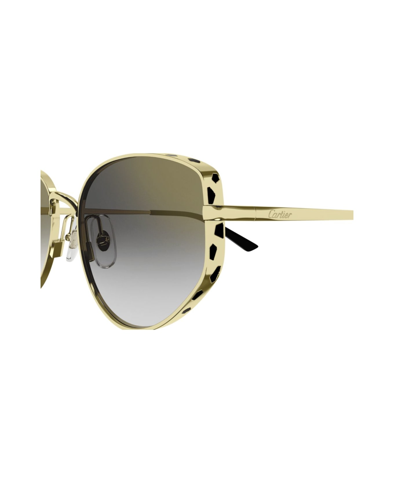 サングラス Cartier Cartier - CT0300S - 001 gold gold grey CT0300S Sunglasses - Cartier Authorized Retailer