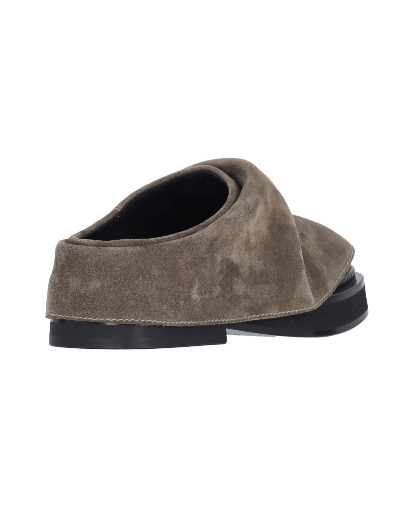 The Attico "mini Robin" Sabots - Taupe