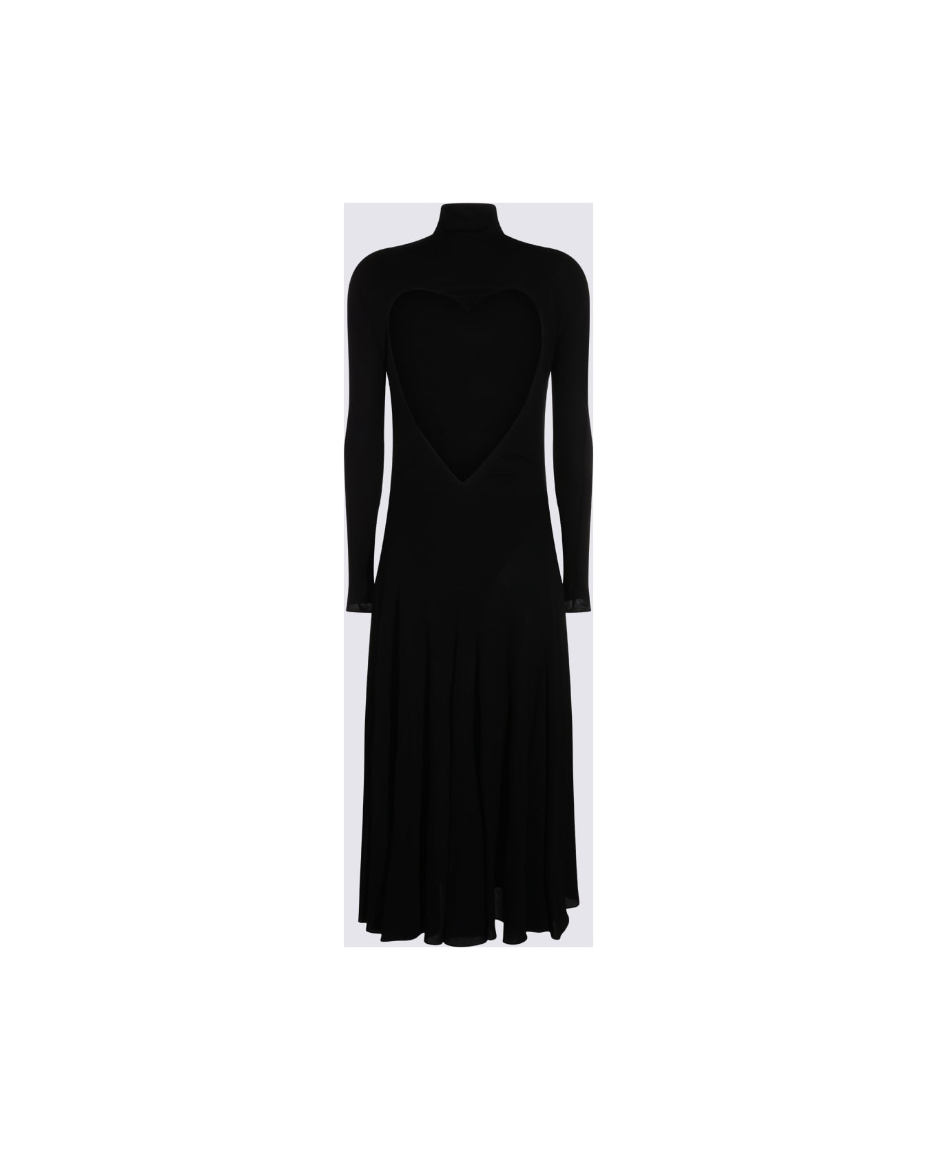 Alaia Black Viscose Dress - NOIR ALAIA