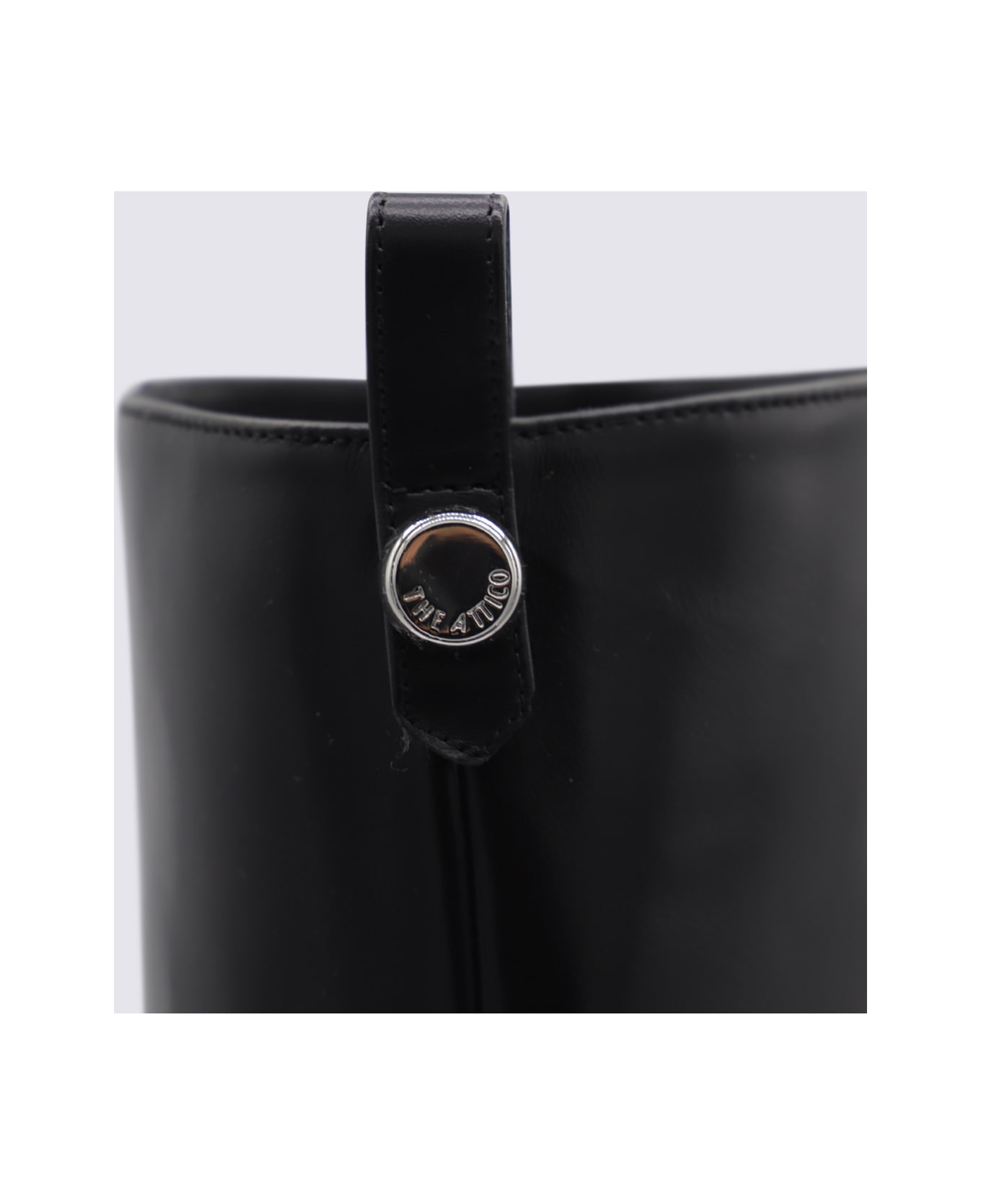 The Attico Black Leather Boots - Black