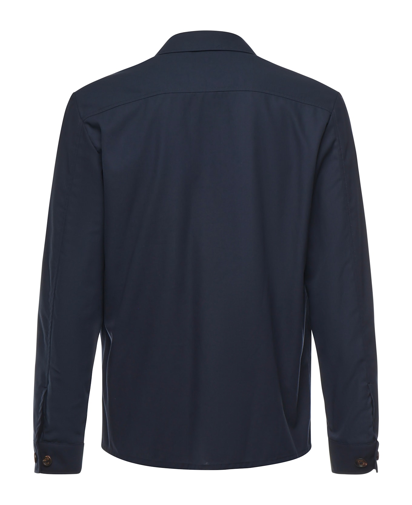 Eleventy Cotton Shirt Jacket - Blue