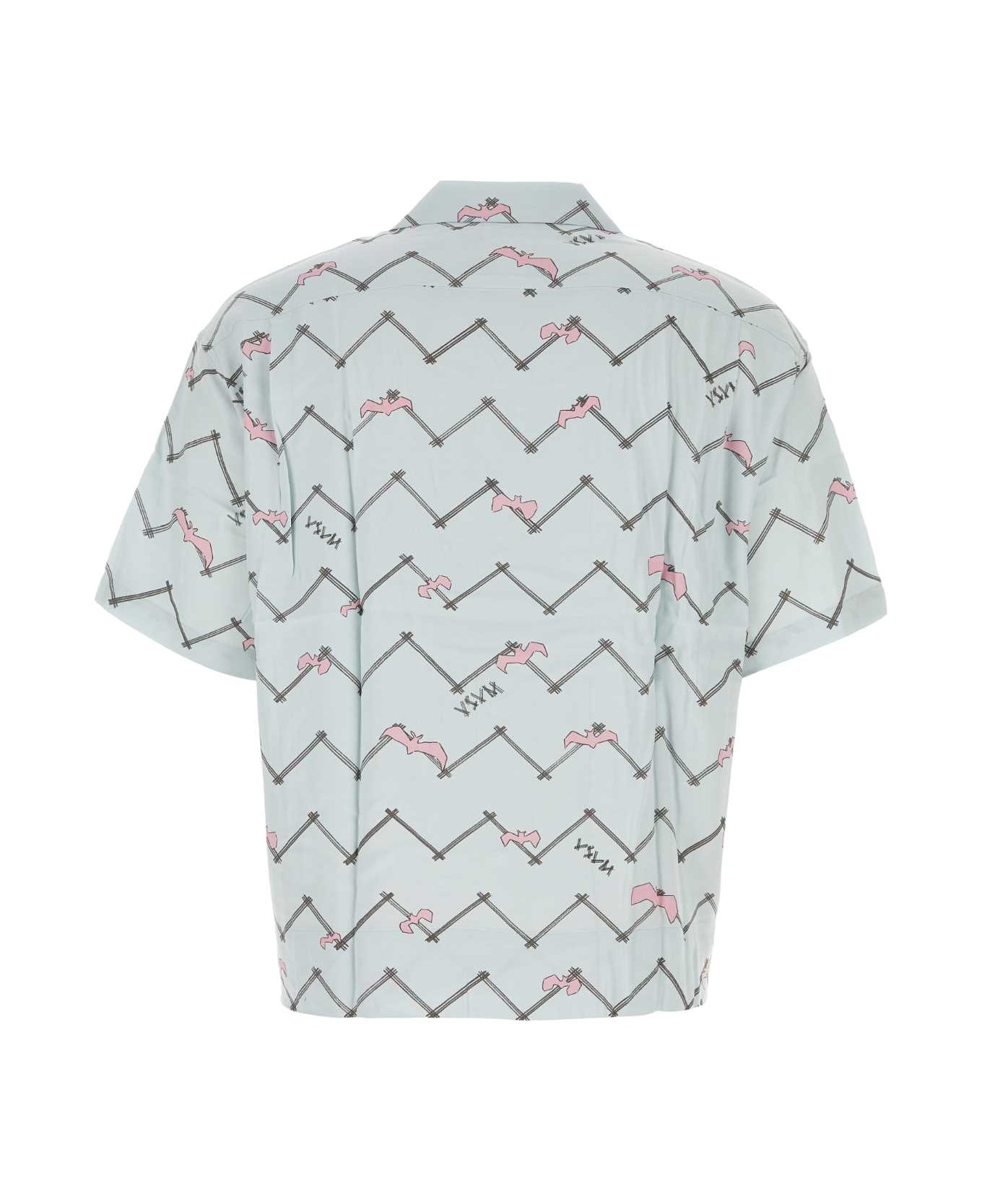 Visvim Printed Rayon Copa Shirt - LTBLUE