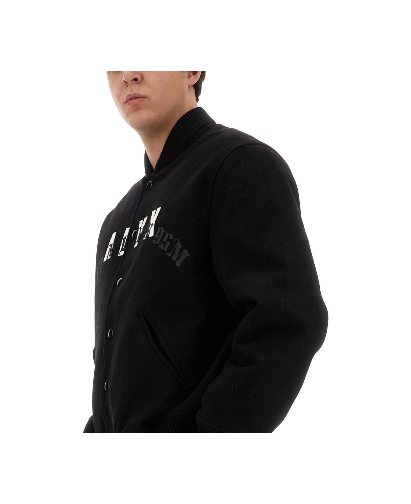 1017 ALYX 9SM Bomber Jacket With Logo - BLACK