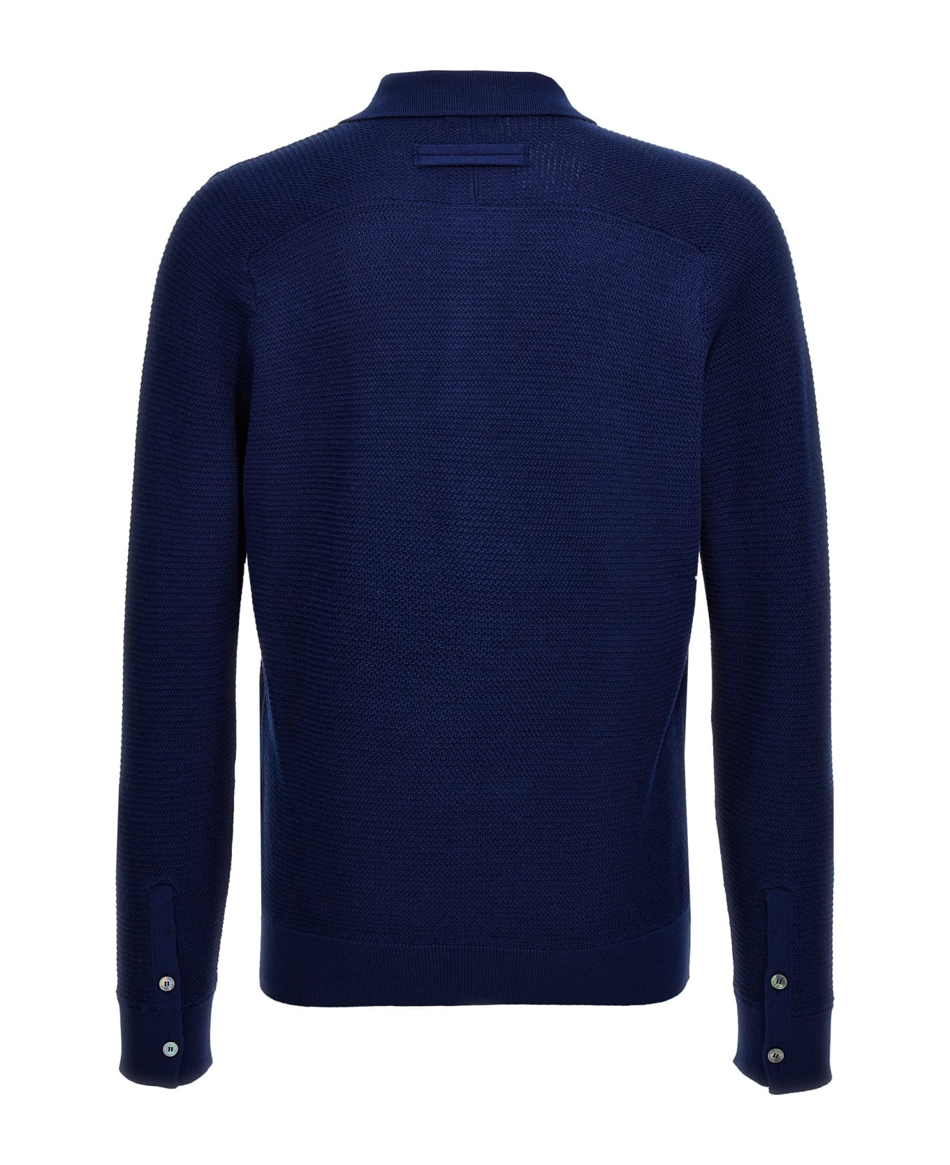 Zegna Polo Sweater - Blue