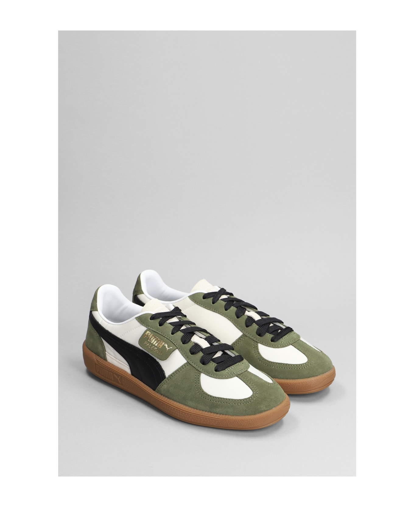 Puma Palermo Og Sneakers In Green Suede And Fabric - green スニーカー