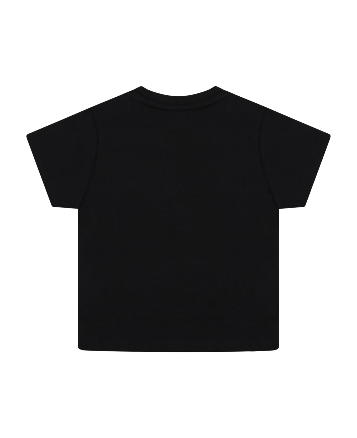 Hugo Boss Black T-shirt For Baby Boy With White Logo - Black Tシャツ＆ポロシャツ